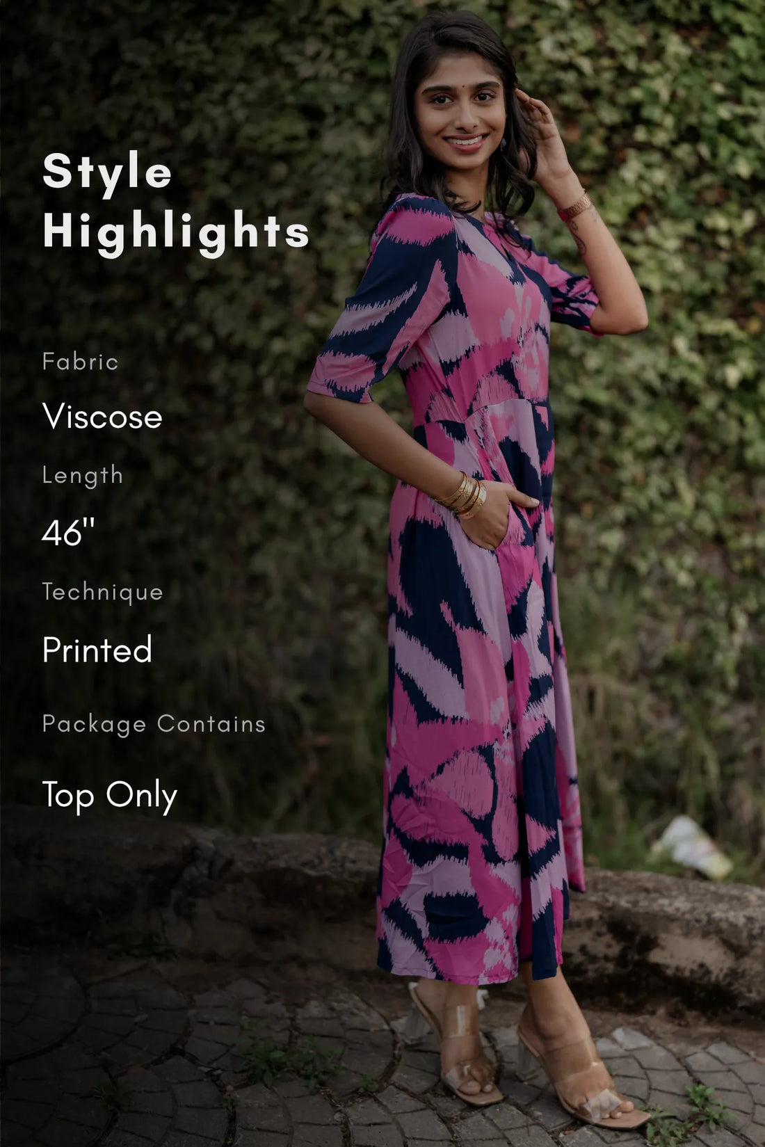 Pink Mirage Floral Printed Dress
