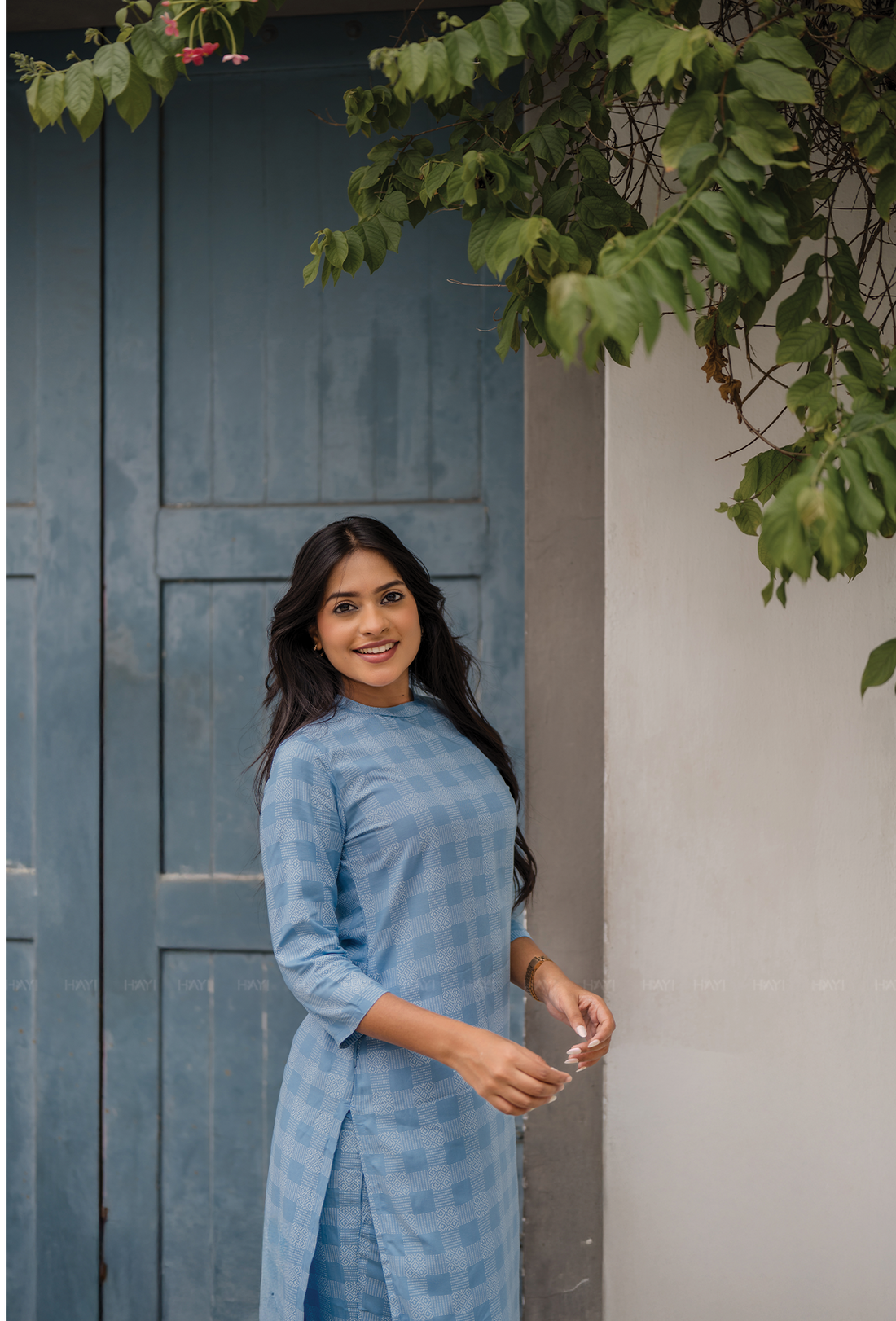 Untamed Blue with Nomadic Spiritt printed Viscose Co Ords