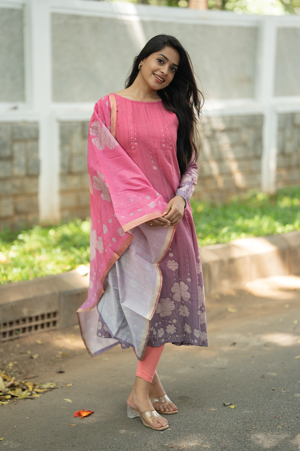 Rosy Muse Printed 2 Piece Bombay Silk Blend Kurta with Dupatta