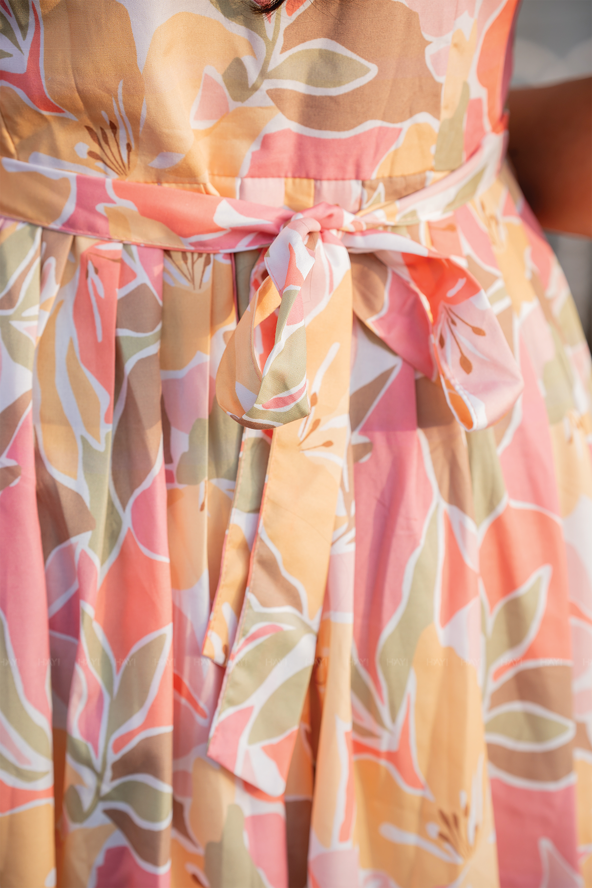 Seraphine White floral printed Maternity and Feeding Cotton Blend Dress