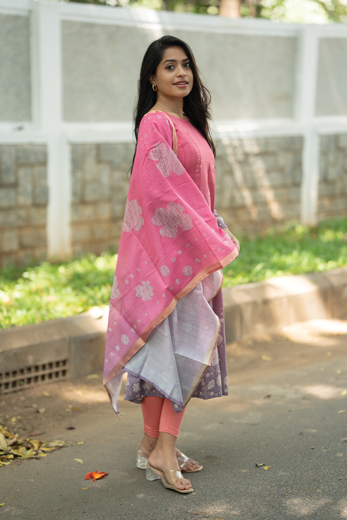 Rosy Muse Printed 2 Piece Bombay Silk Blend Kurta with Dupatta