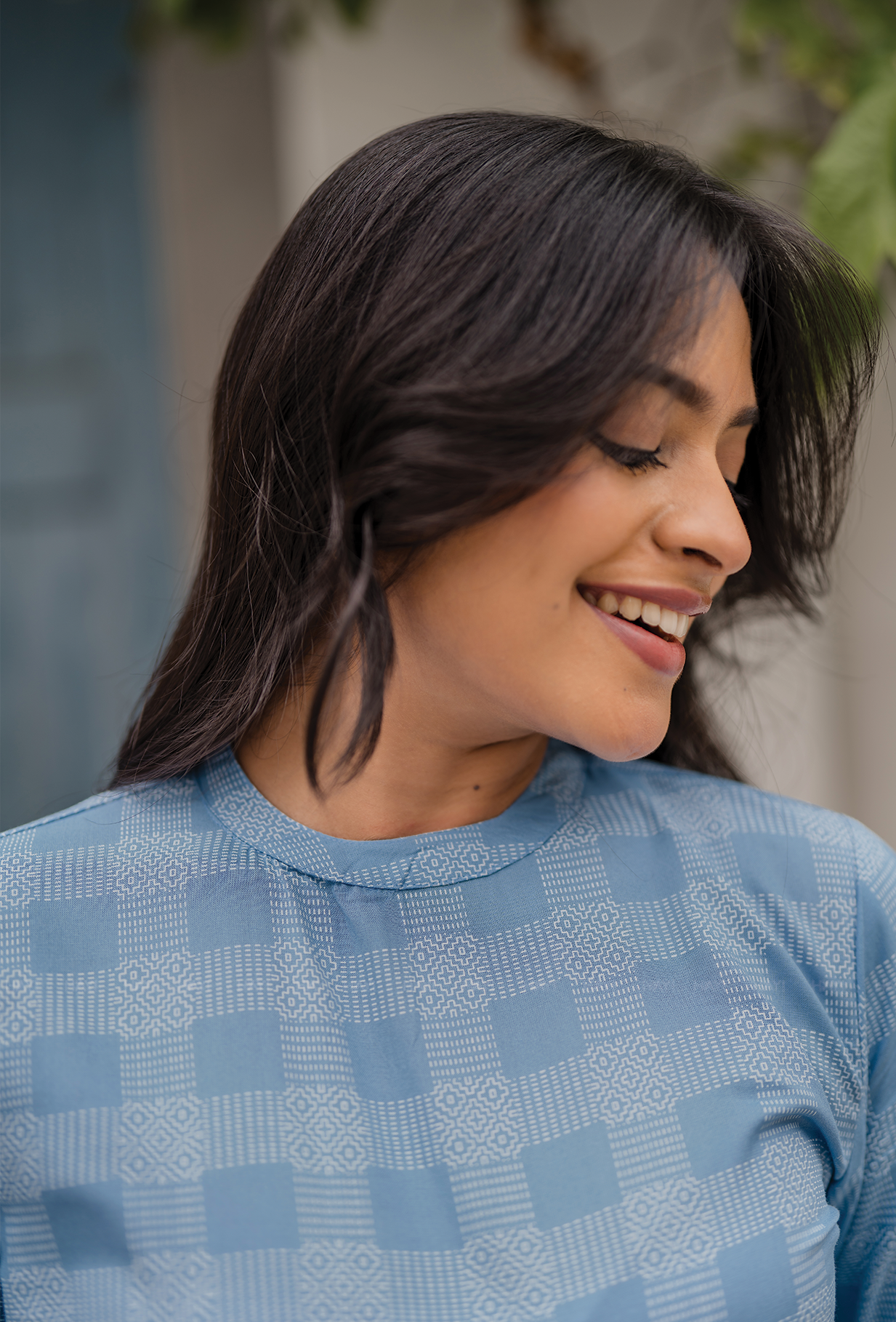 Untamed Blue with Nomadic Spiritt printed Viscose Co Ords