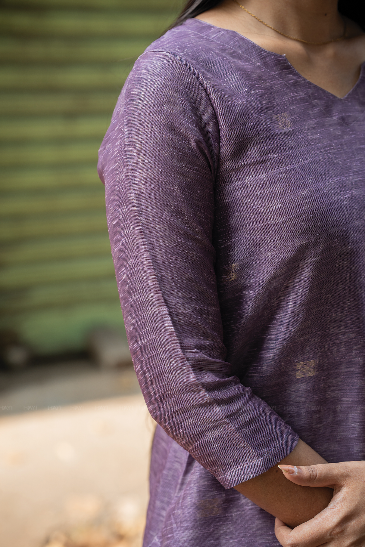 Petal Mist Jacquard 3 Piece Linen Kurta Set with Dupatta