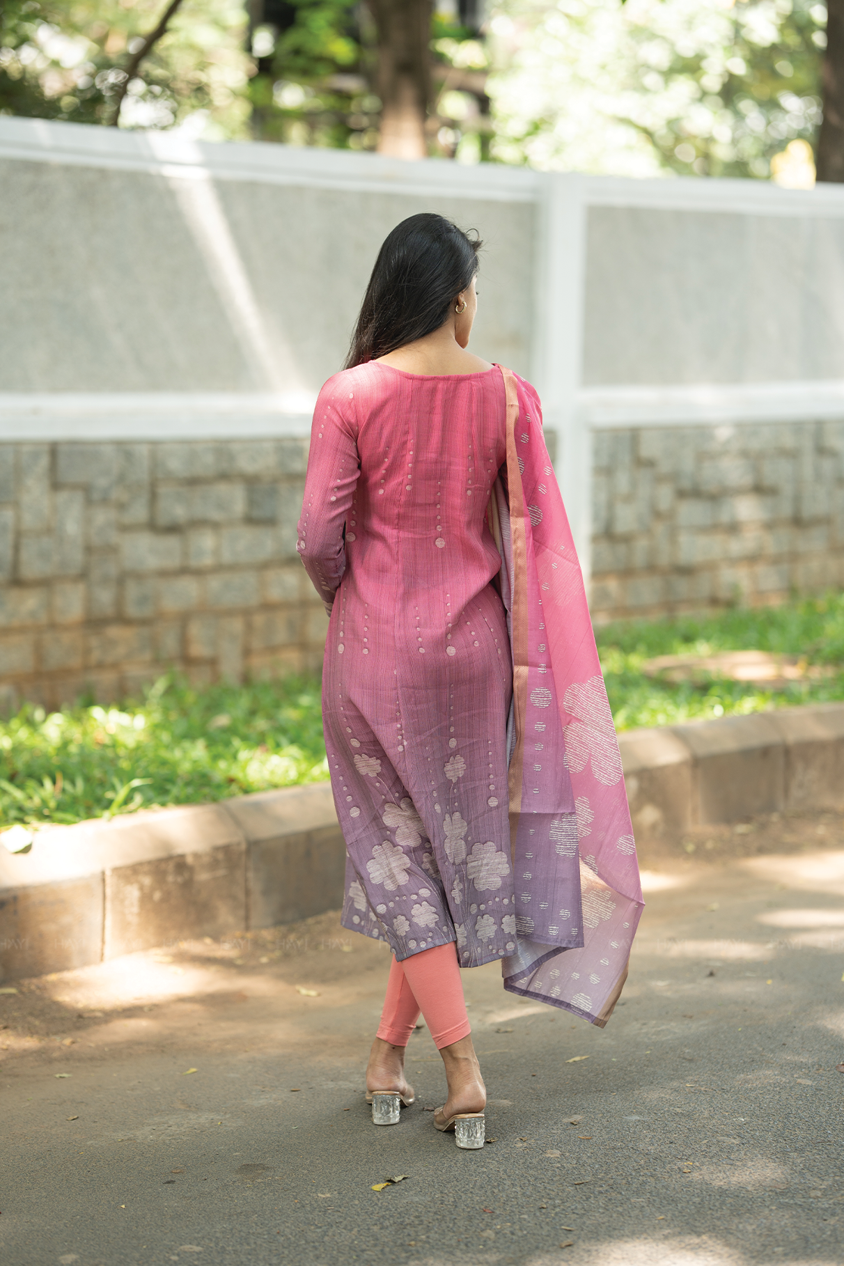 Rosy Muse Printed 2 Piece Bombay Silk Blend Kurta with Dupatta