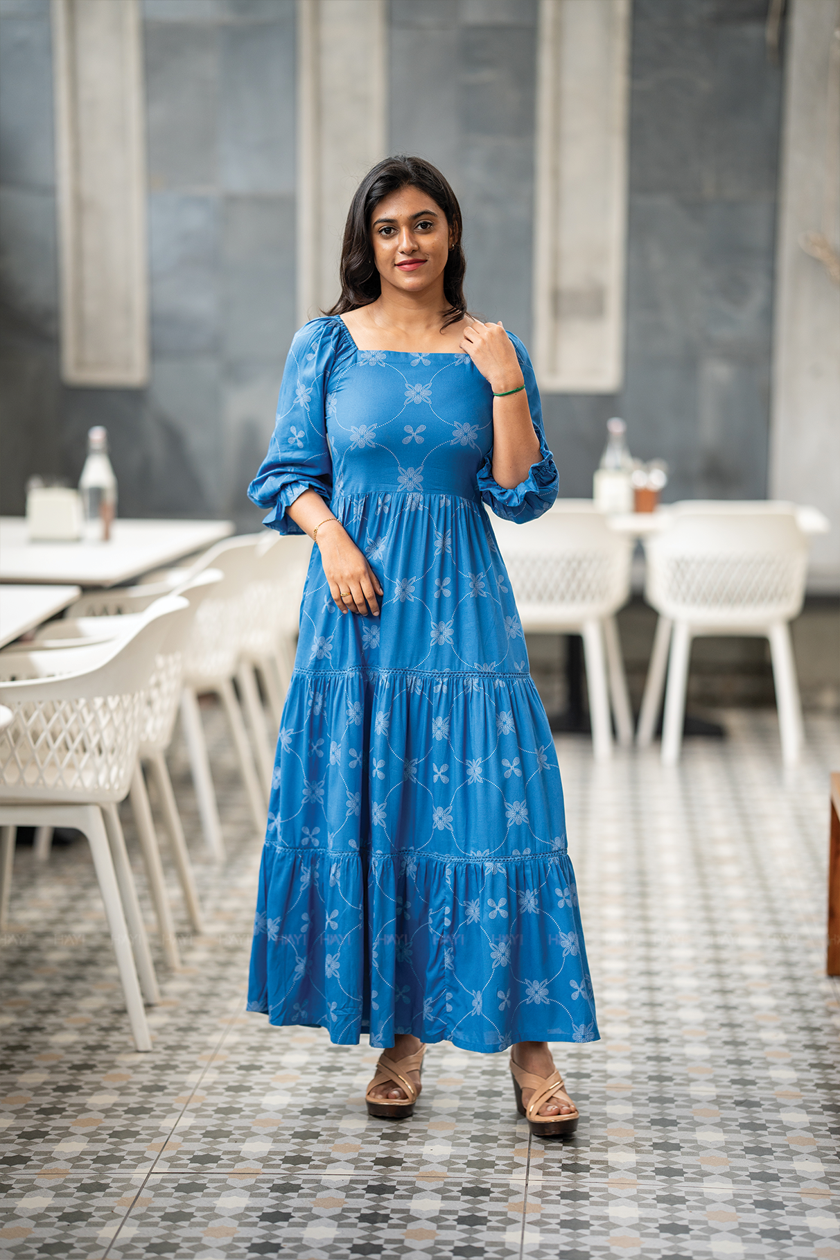 Bluebell Grace Viscose Dress with Shoulder Elastic HAY! Bluebell Grace Viscose Dress with Shoulder Elastic HAY!