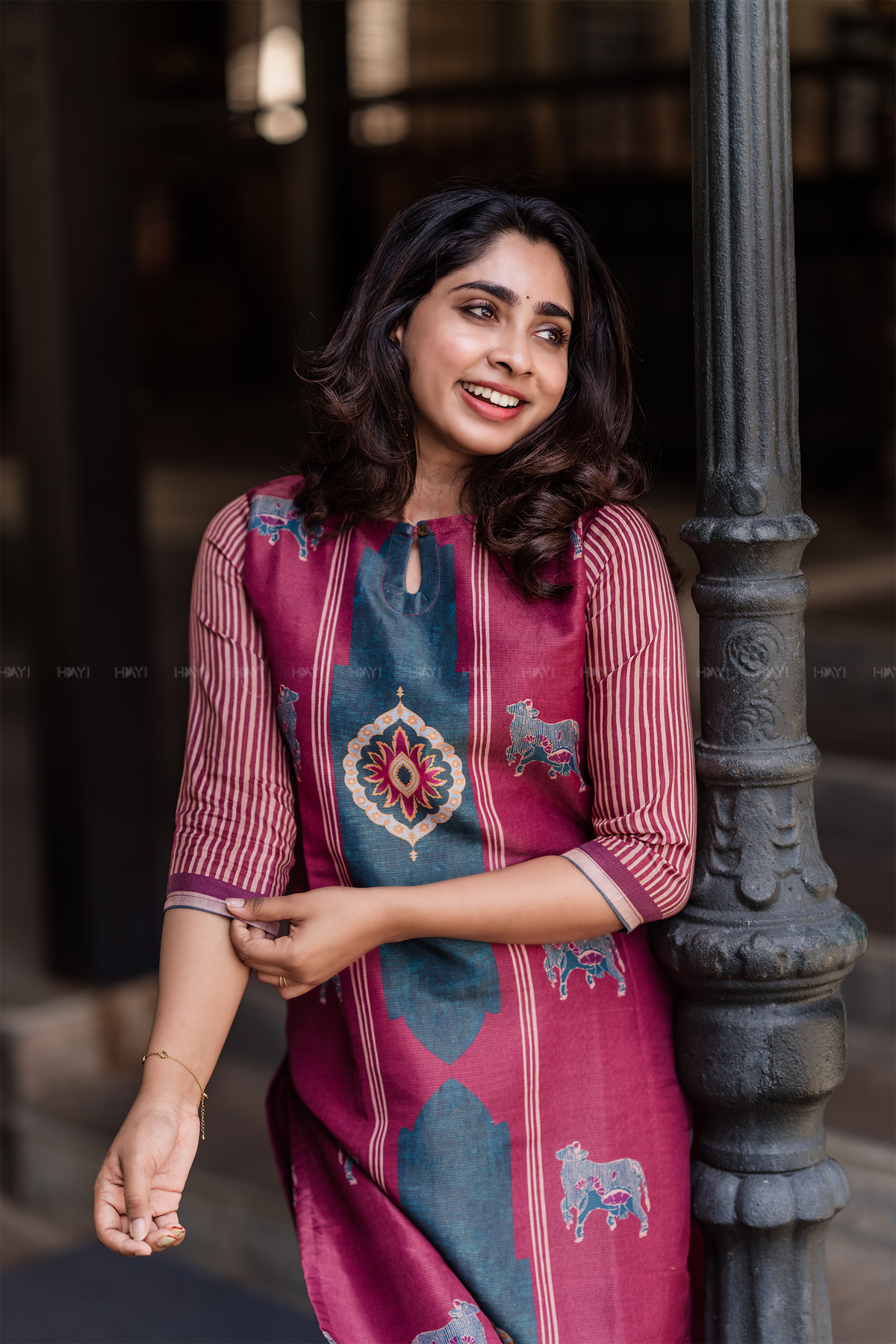 Rustic Grace Red 2 Piece Shimmer Tissue Blend Placement Printed Kurta with Dupatta