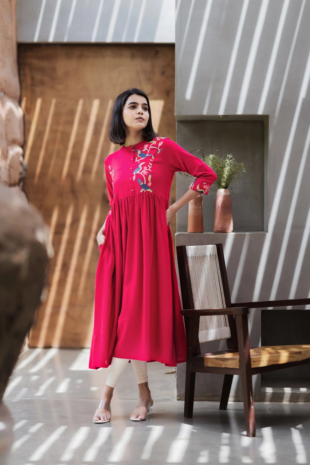 Half Sleeve Angal Cotton Frill Kurti, Size: M at Rs 799 in Jaipur | ID:  2850230357397