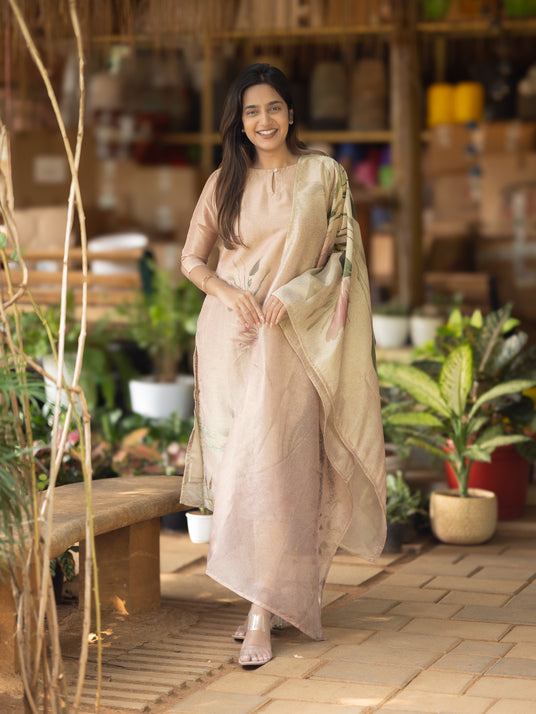 Golden Hour Organza Kurta