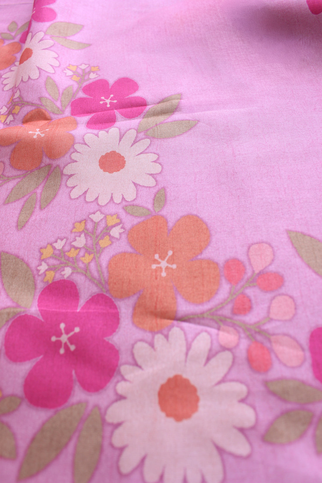 Munga Dark Arca Daman Bright Rose Hand Embroidery Unstitched Fabric