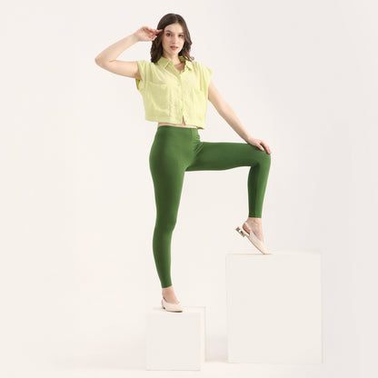 Forest green ankle