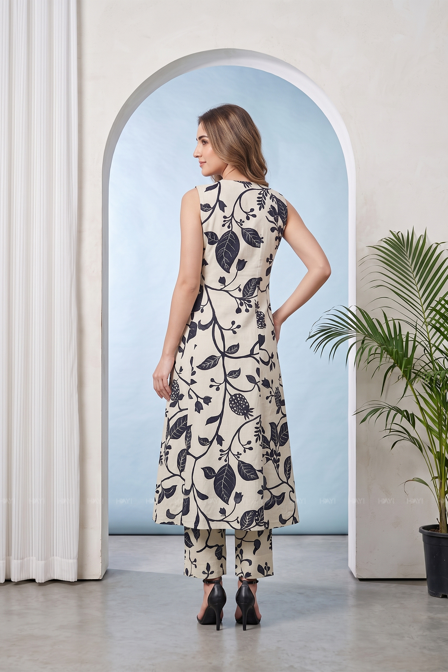 Forest Ink Off-White Printed Co-ord Set