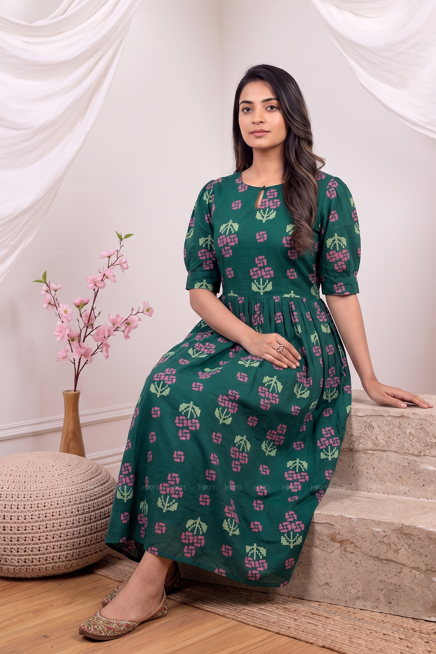 Secret Meadow Blooming Maternity Feeding Maxi Dress