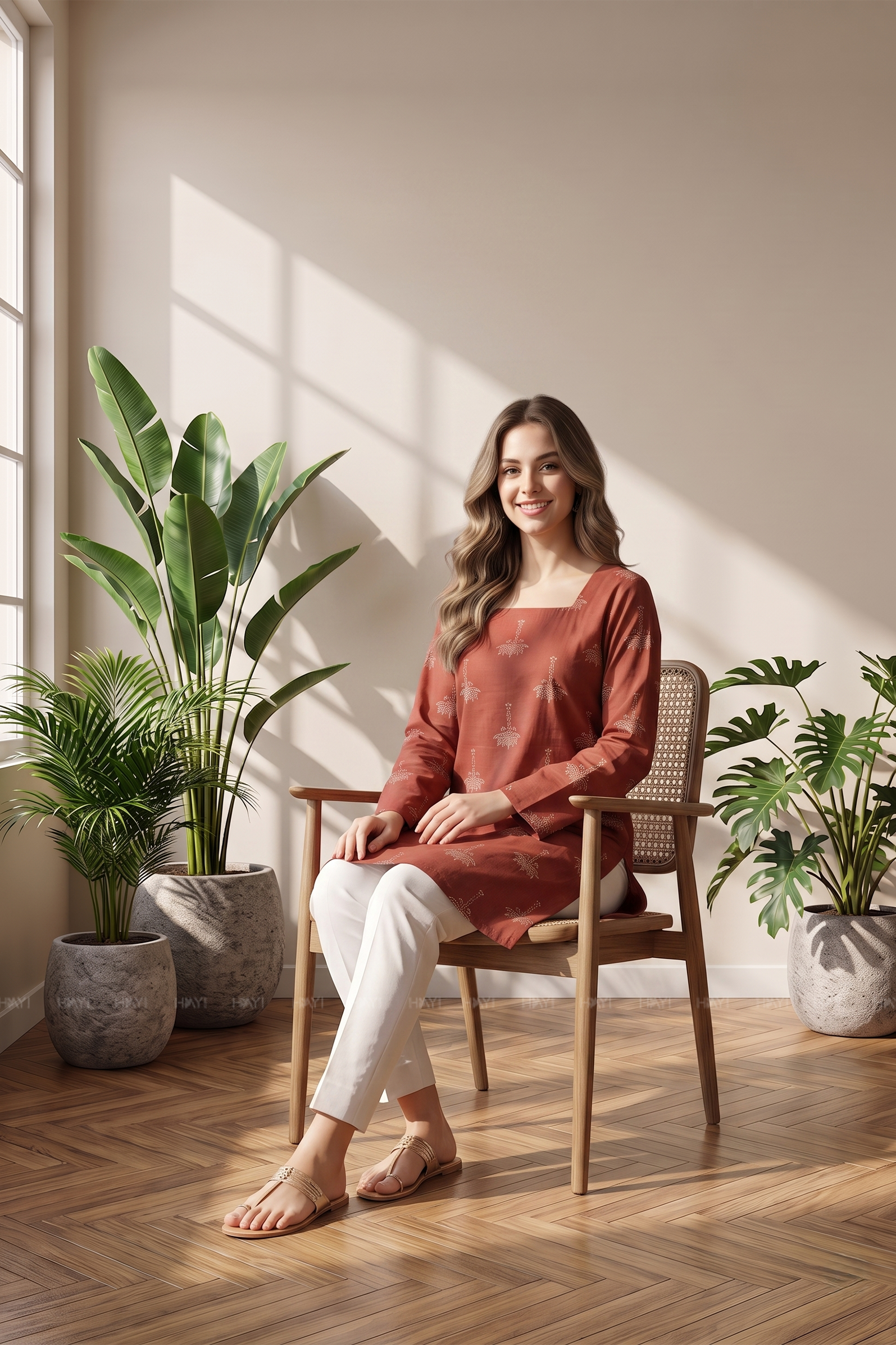 Sindoor Muse Printed Short Kurta