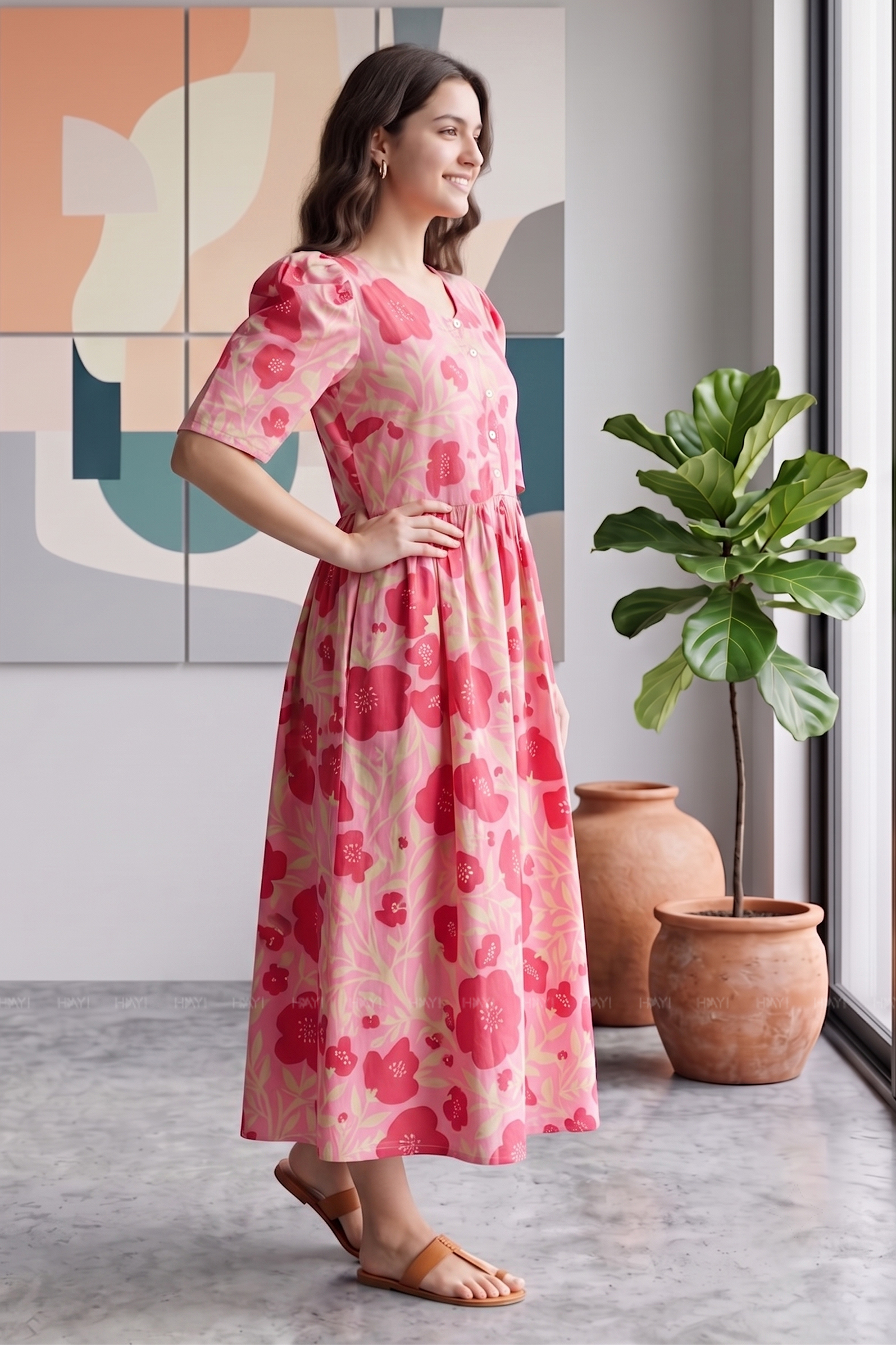 Rustic Bloomelle Floral Charm Maternity and Feeding Outfit