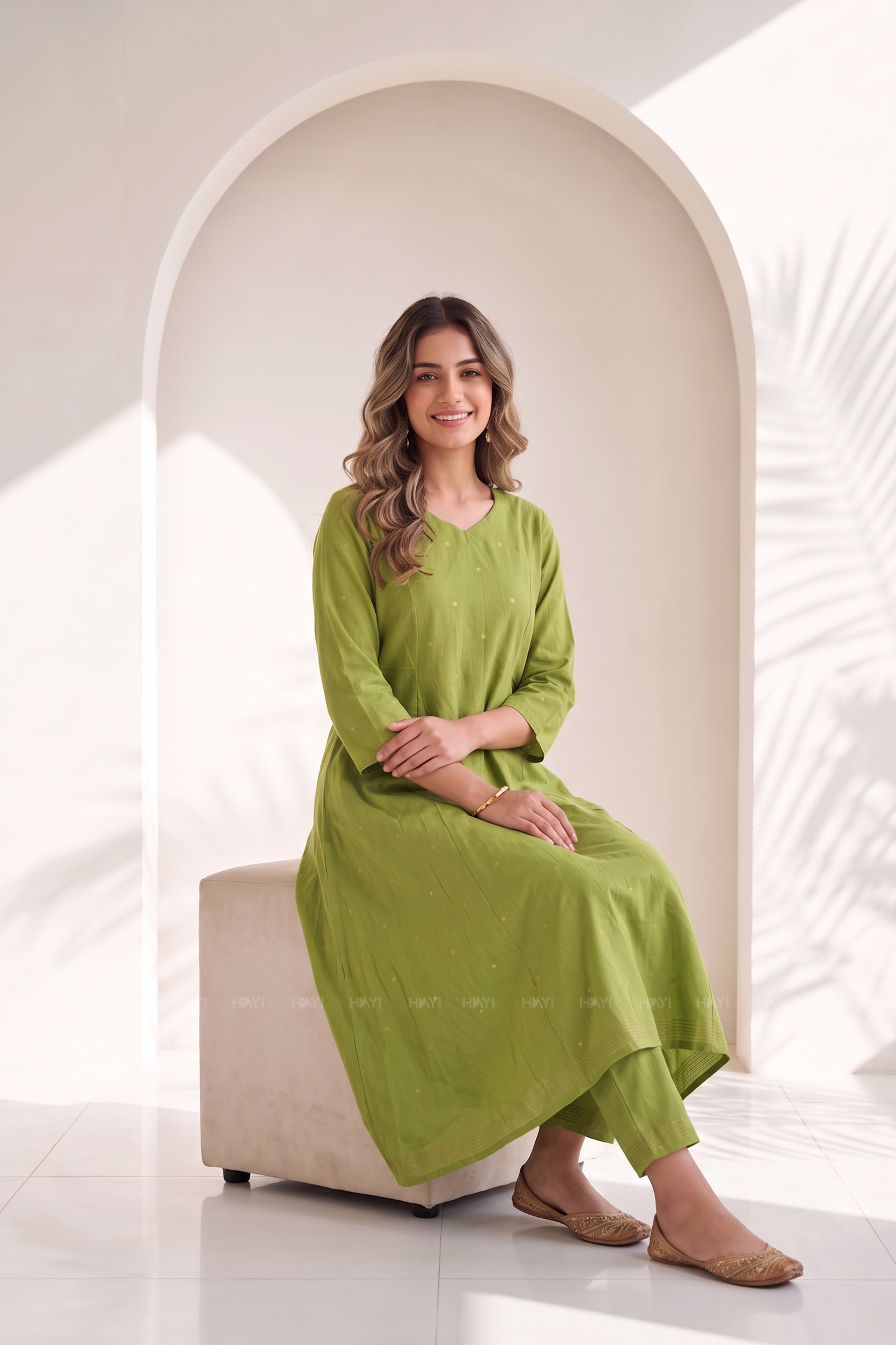 Forest Echo Green Printed Co-ord Set