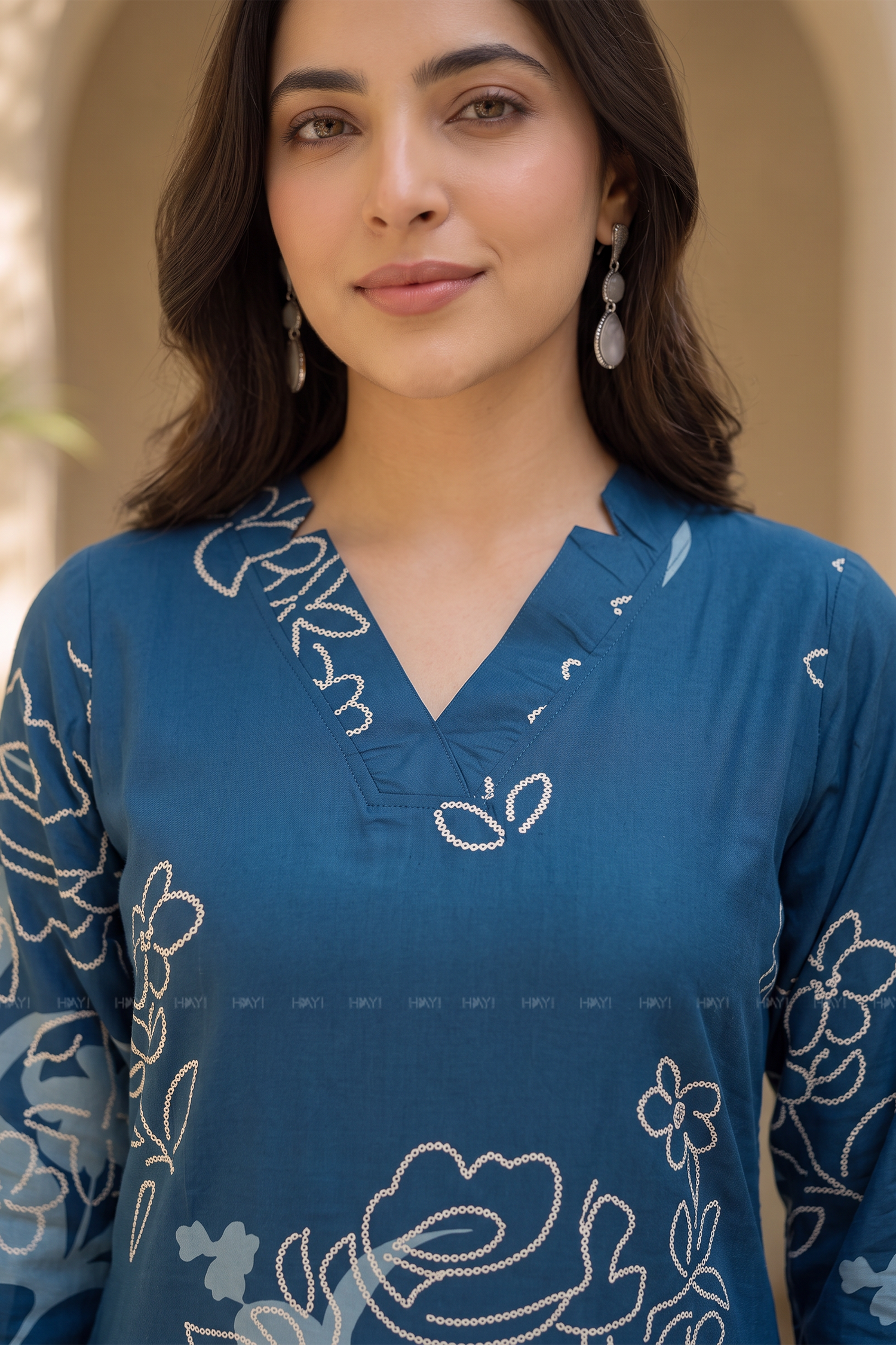 Rosevine Charm Floral Kurti Viscose Kurta