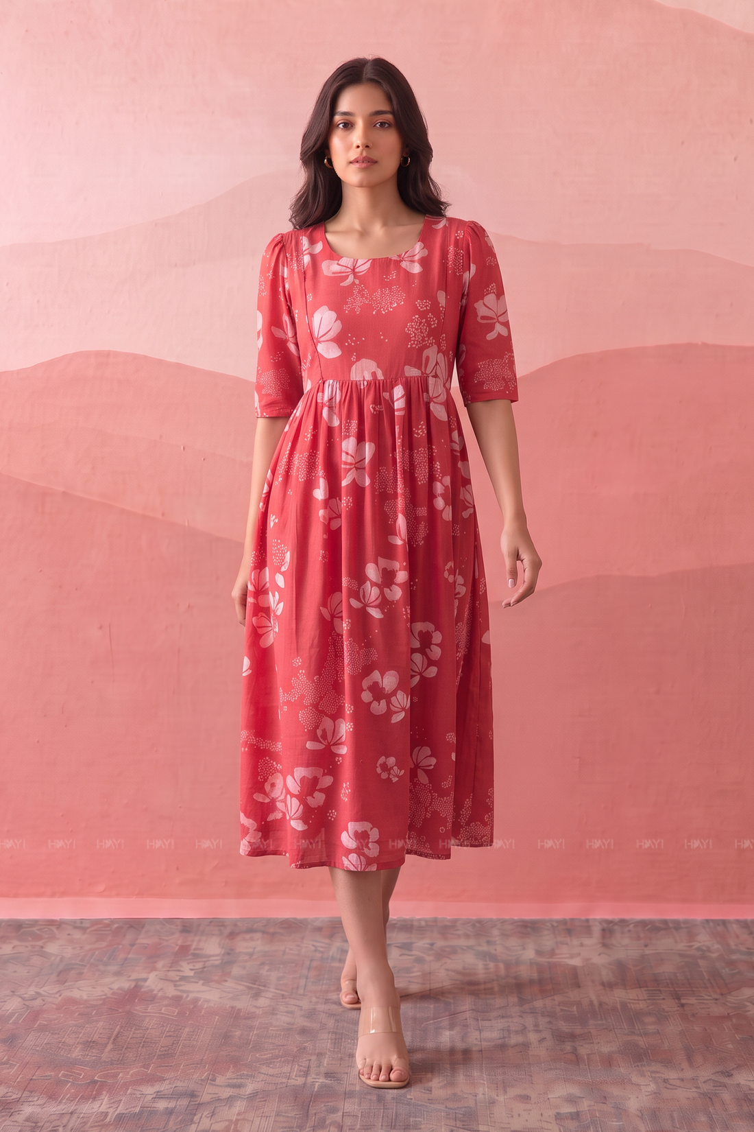 Paisley Muse Pink Printed Maternity Maxi Dress