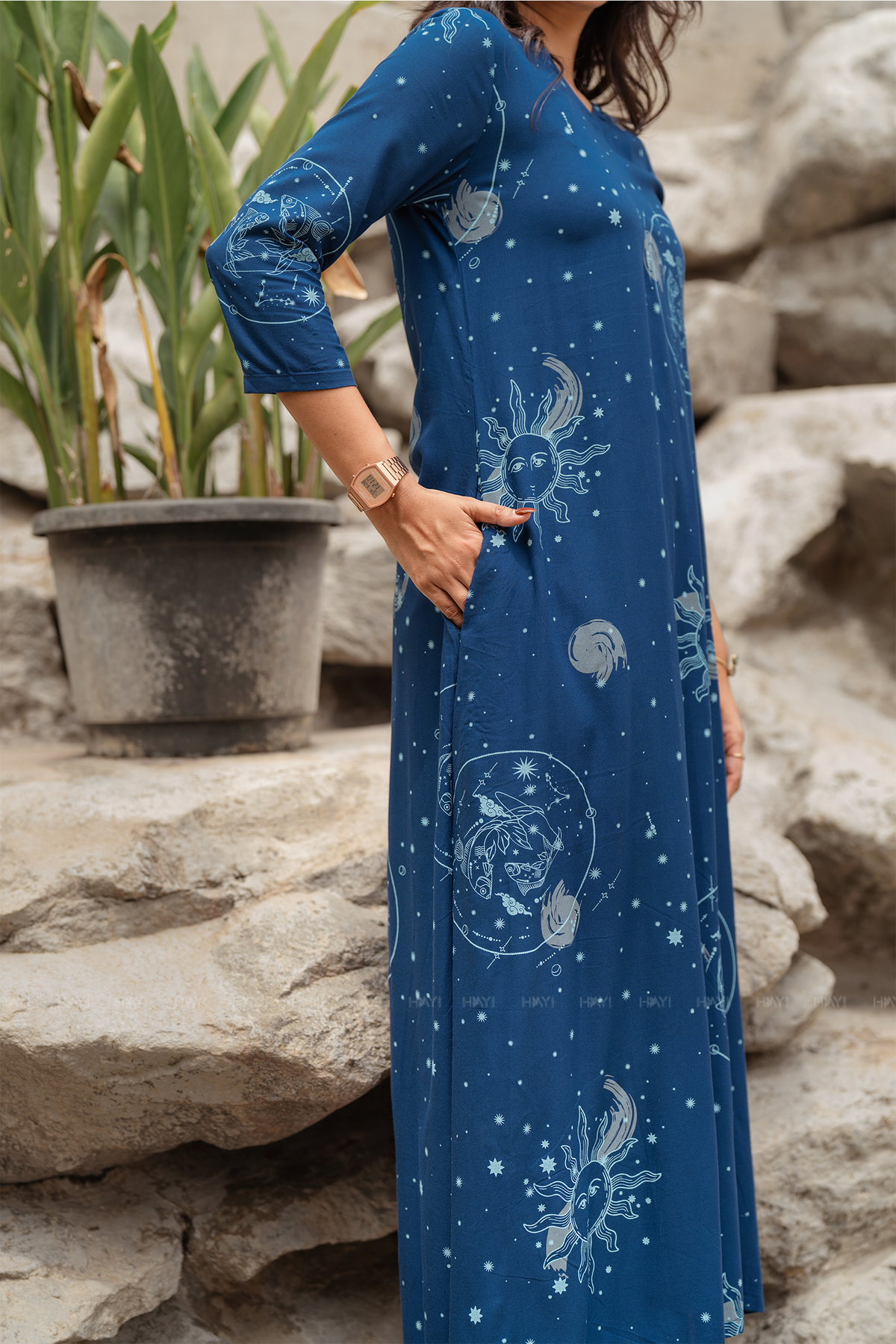 Cosmic Dreamscape Printed Elegant Co-Ords