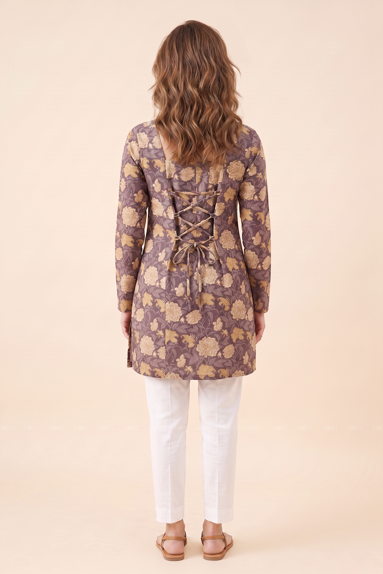 Amber Petal Printed Short Kurta