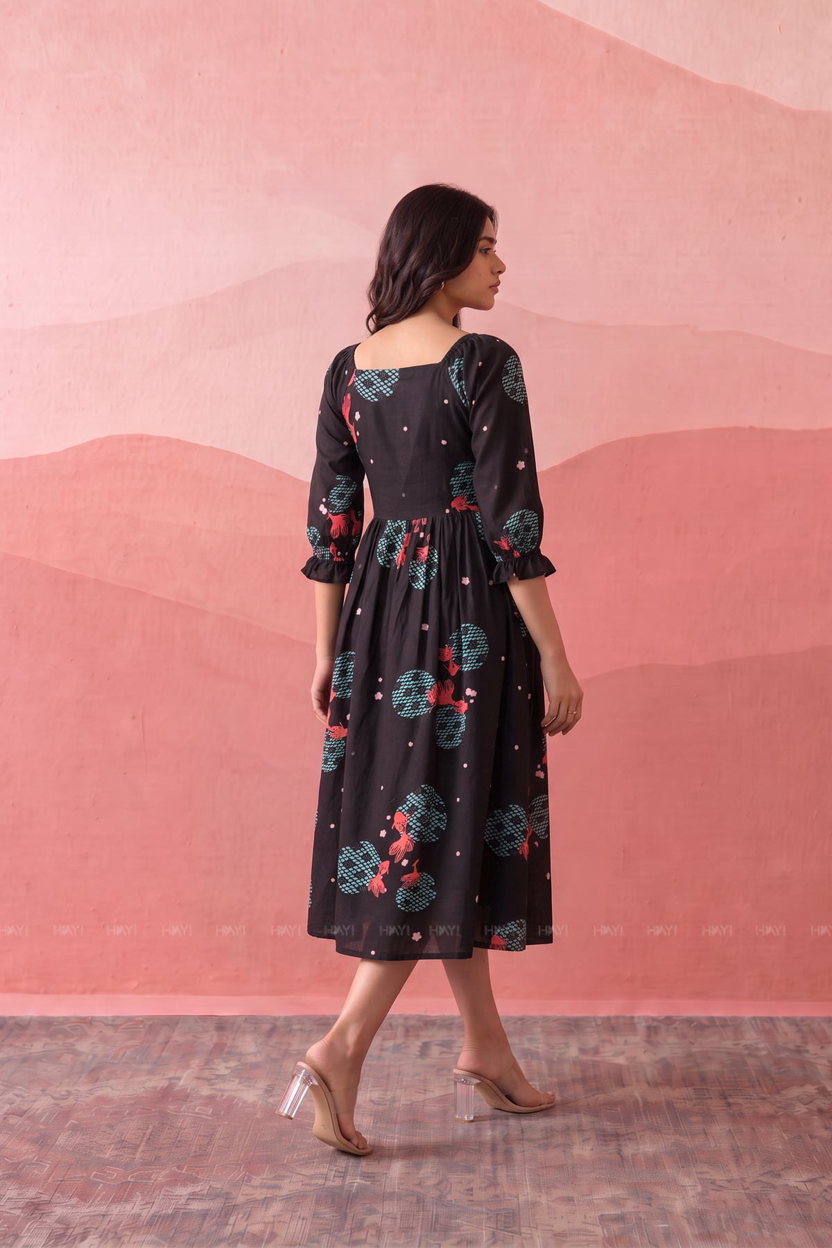 Kyoto Twilight Sweetheart Neck Swing Fit
