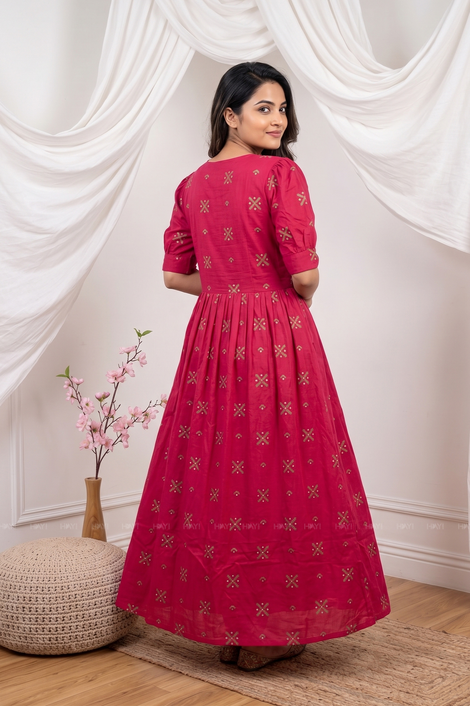 Starry Enchant Printed Maternity Dress