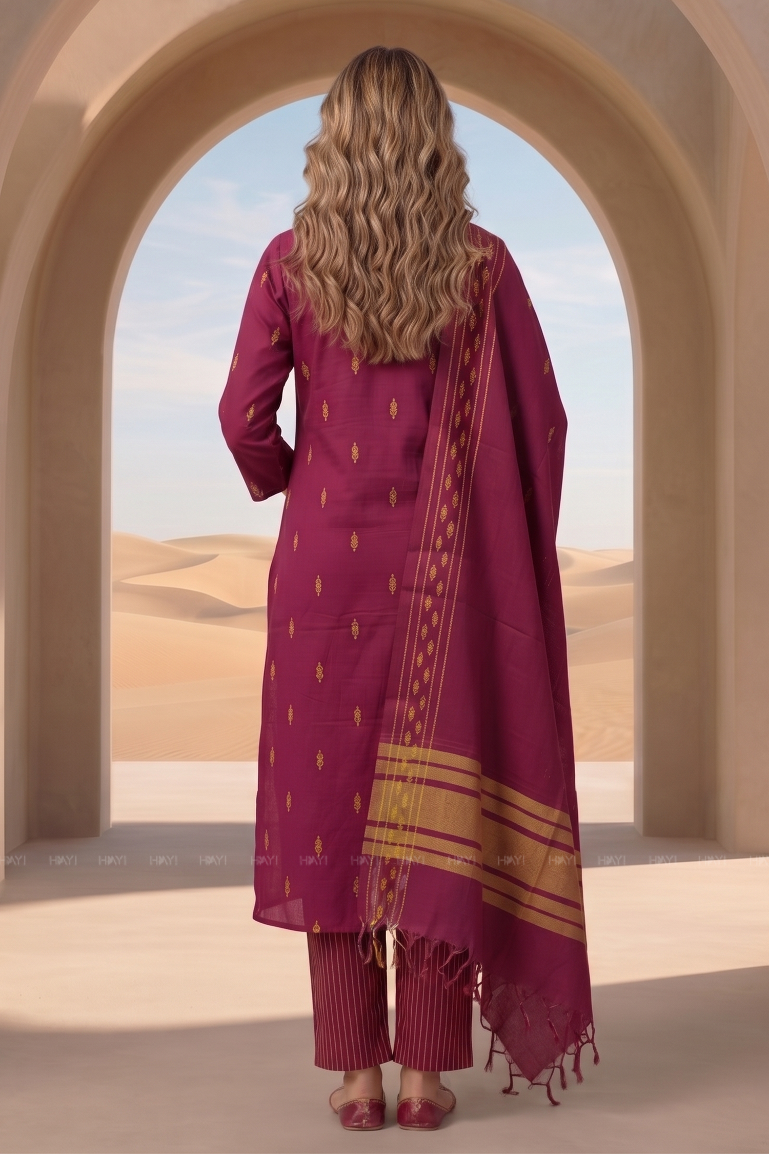 Twillight Royal Printed Ethnic Elegance