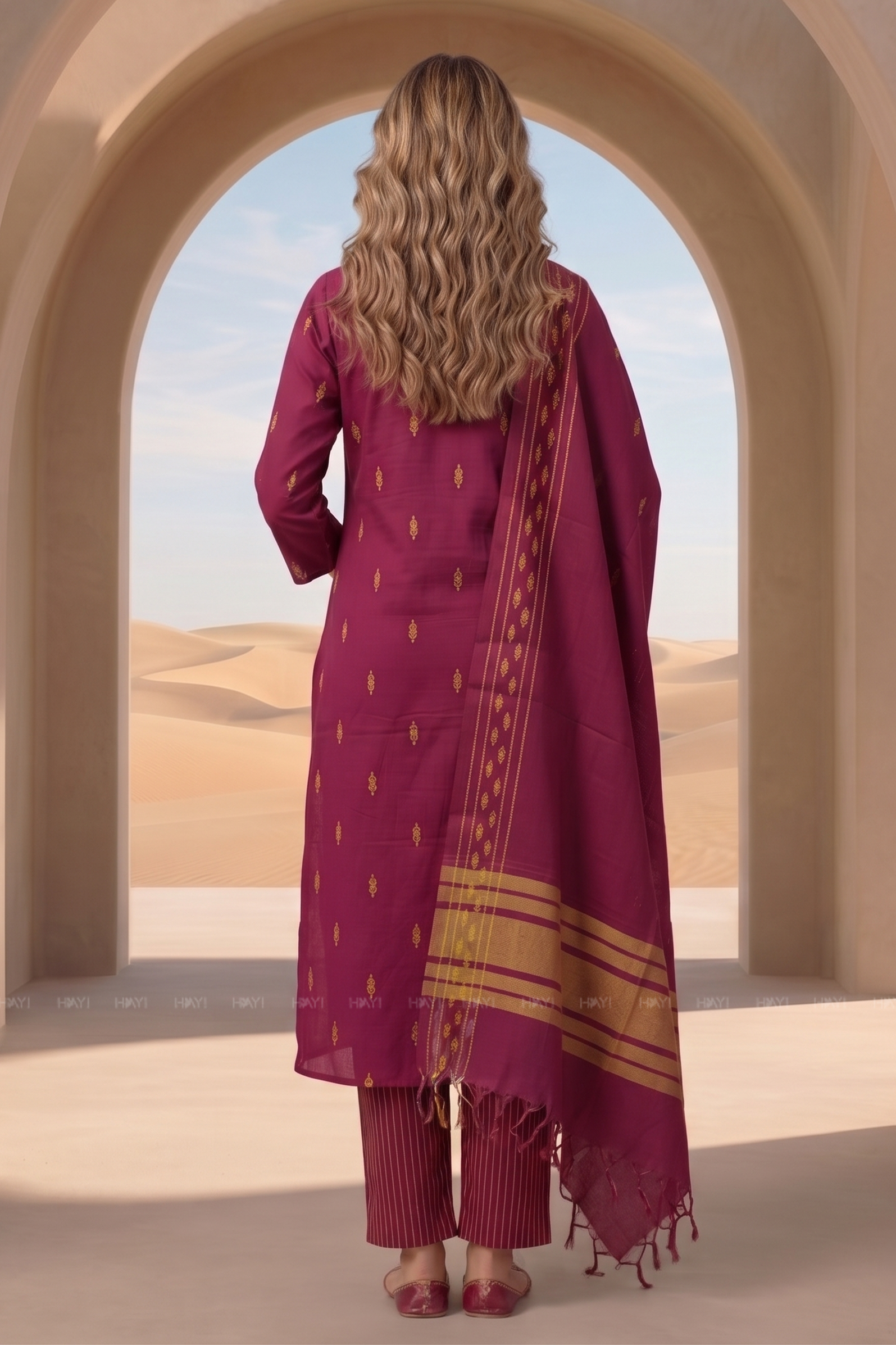 Twillight Royal Printed Ethnic Elegance