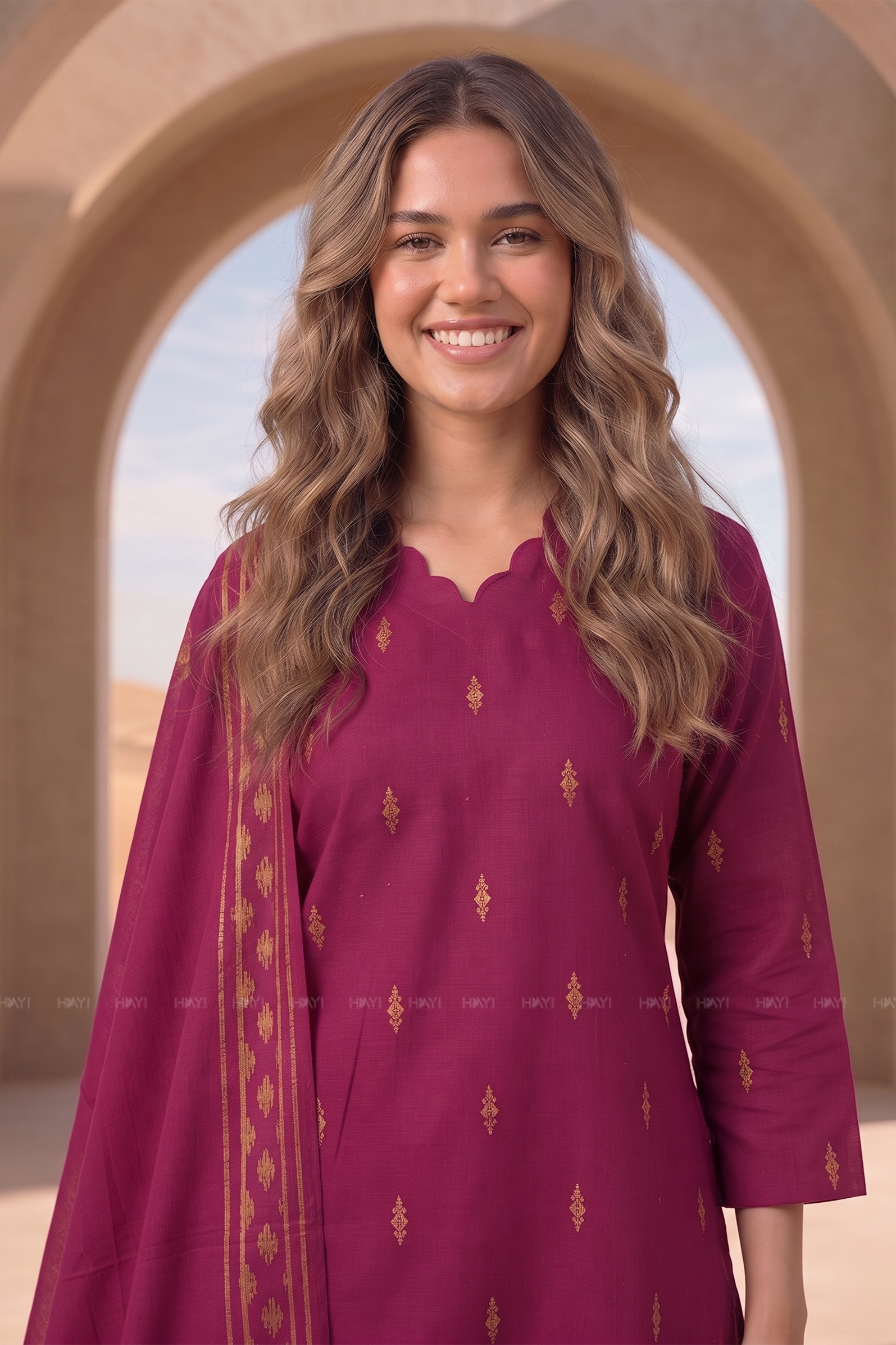 Twillight Royal Printed Ethnic Elegance