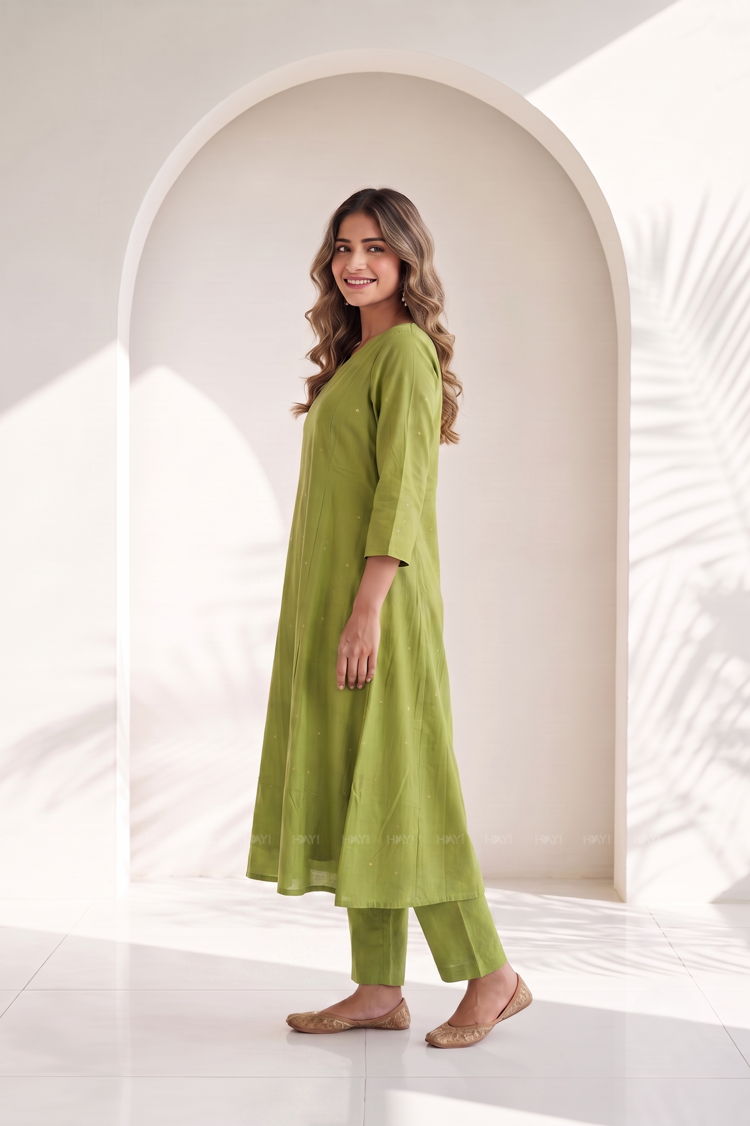 Forest Echo Green Printed Co-ord Set
