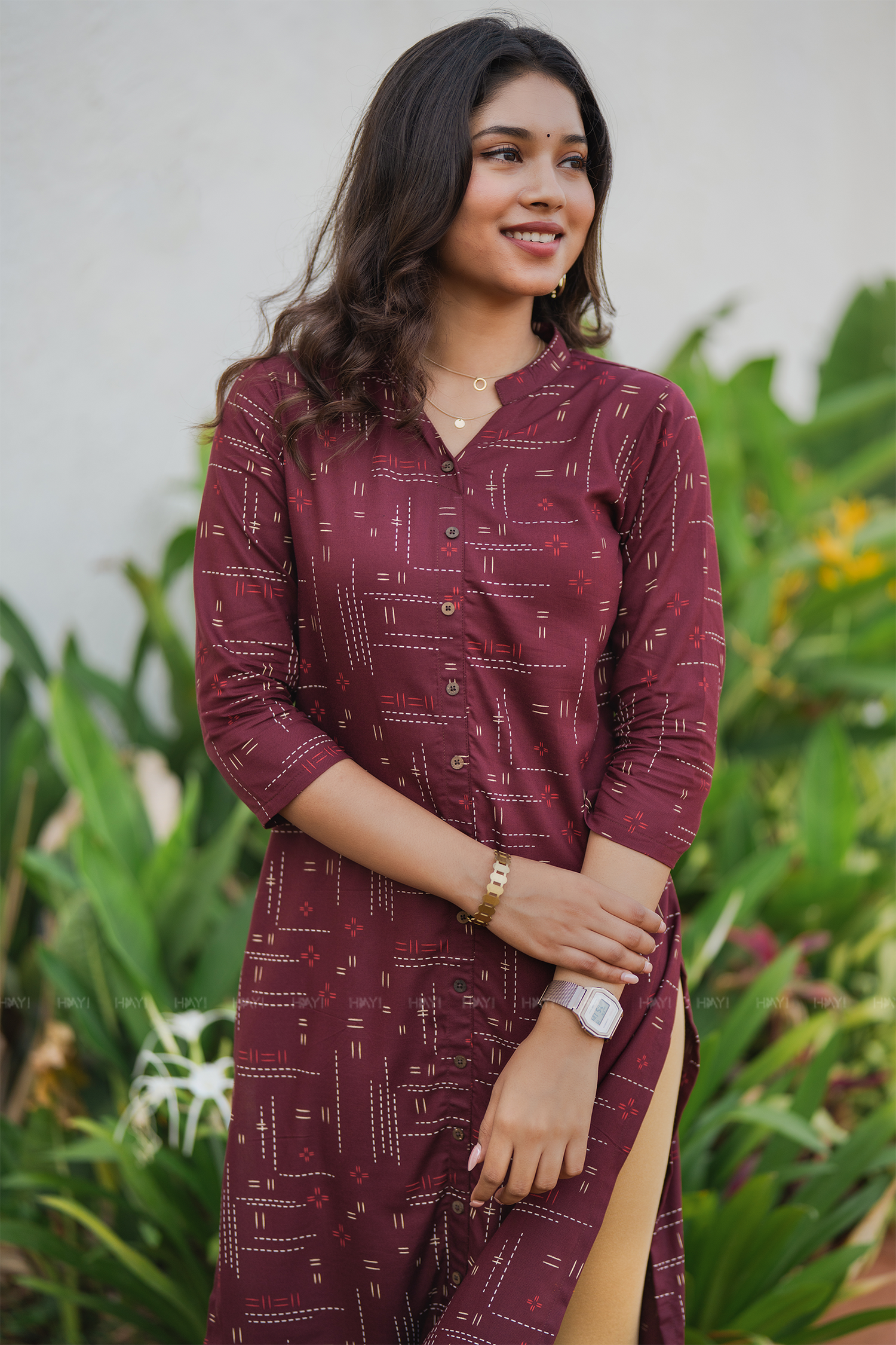 Brownie Stitch Printed Viscose Kurta
