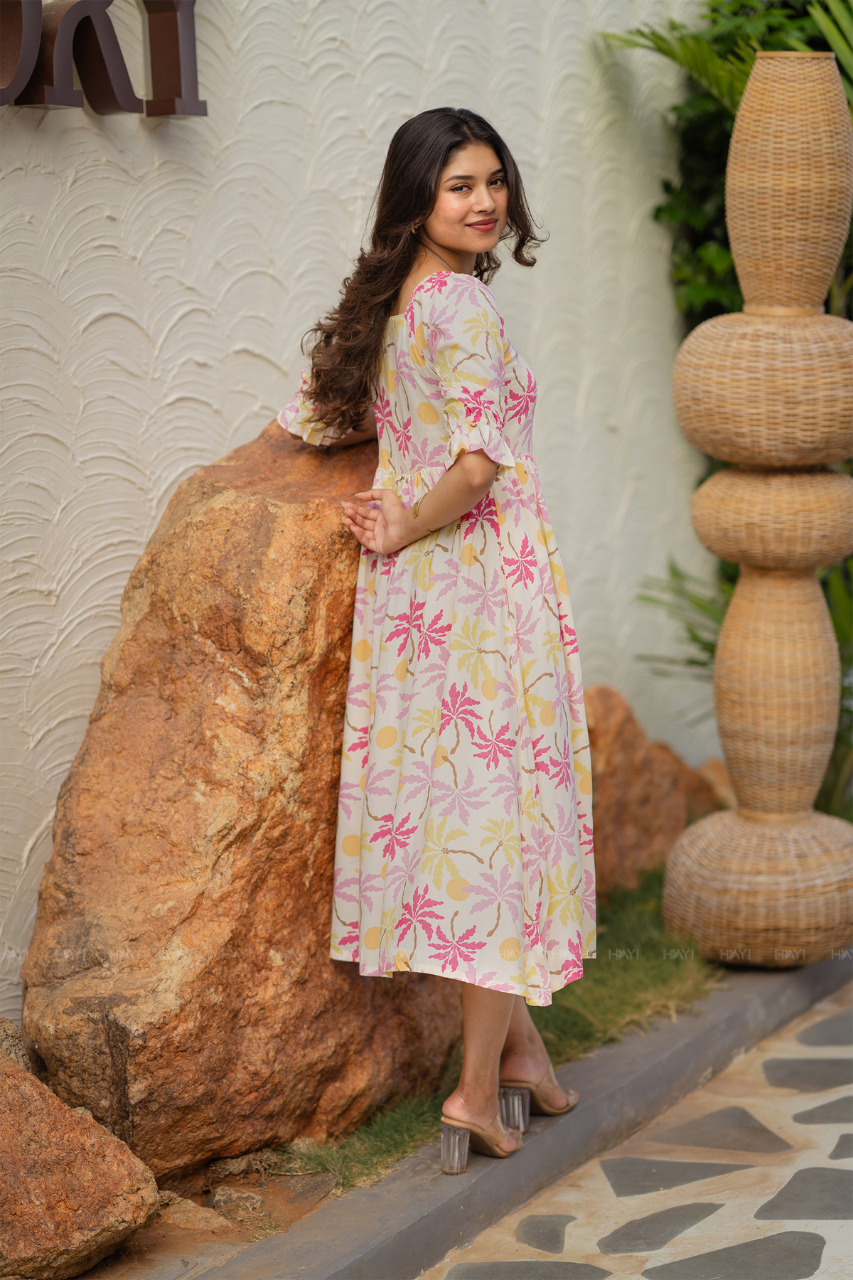 Florisun Lume Printed Umbrella Outfit