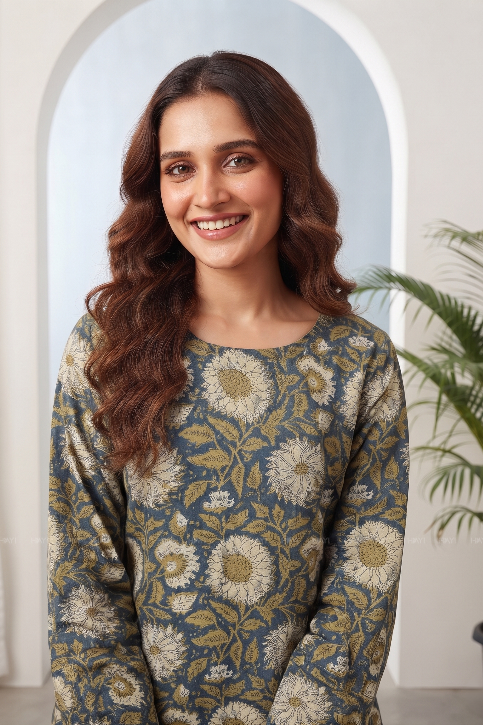 Daisy Dusk Printed Short Kurta
