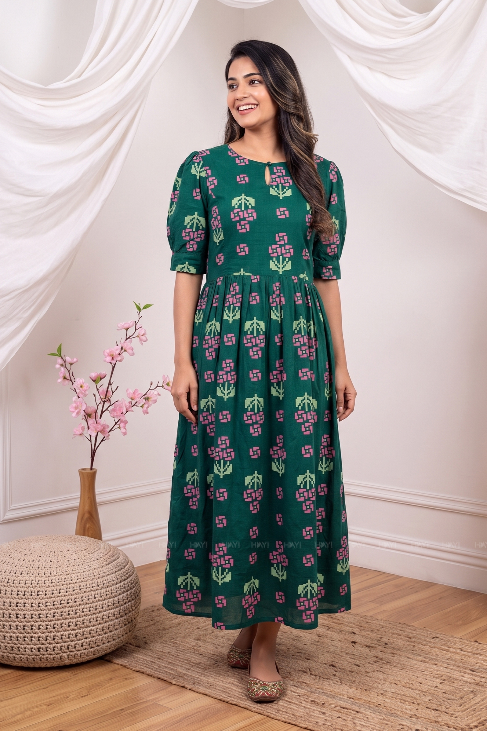 Secret Meadow Blooming Maternity Feeding Maxi Dress