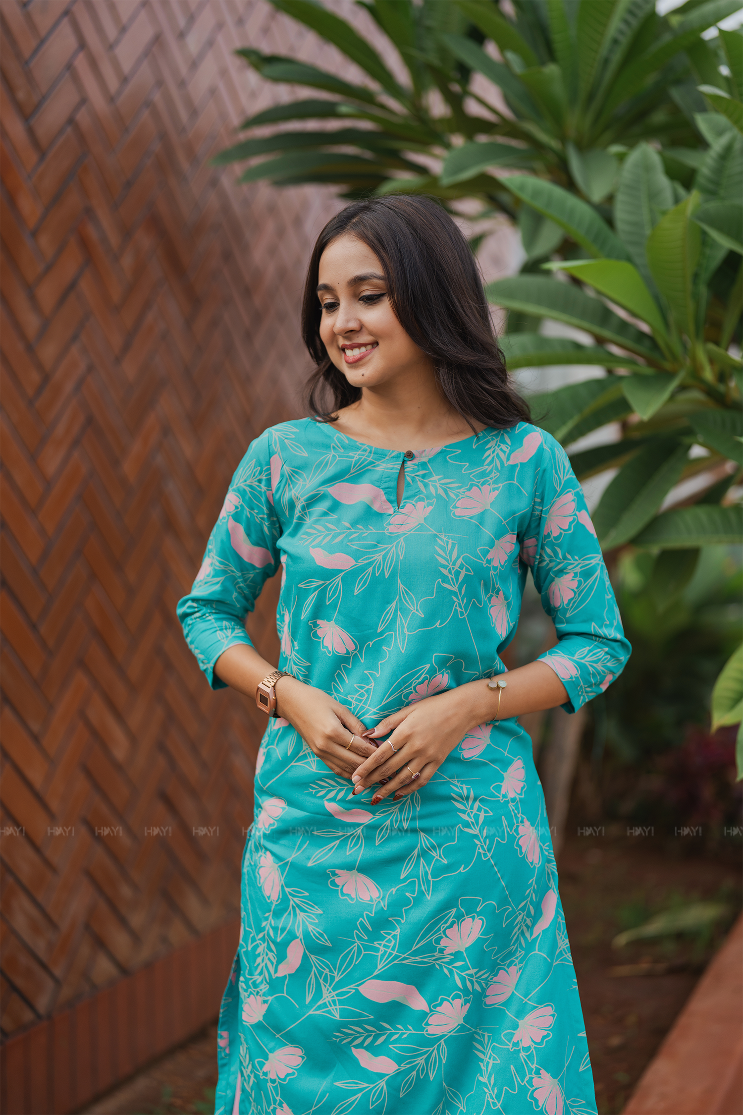 Bloomhaven  Blue Viscose Printed Fabulous Kurta