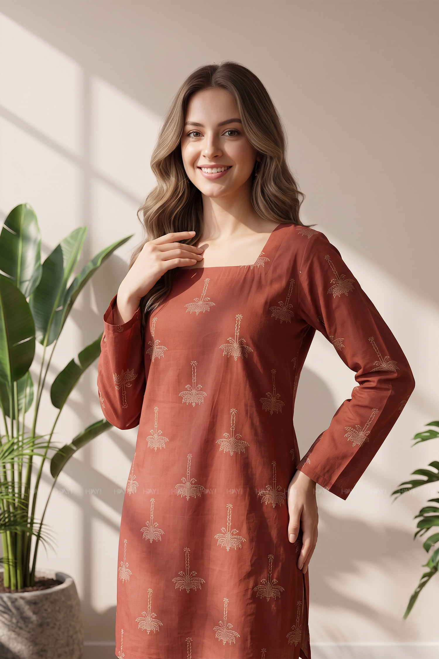 Sindoor Muse Printed Short Kurta