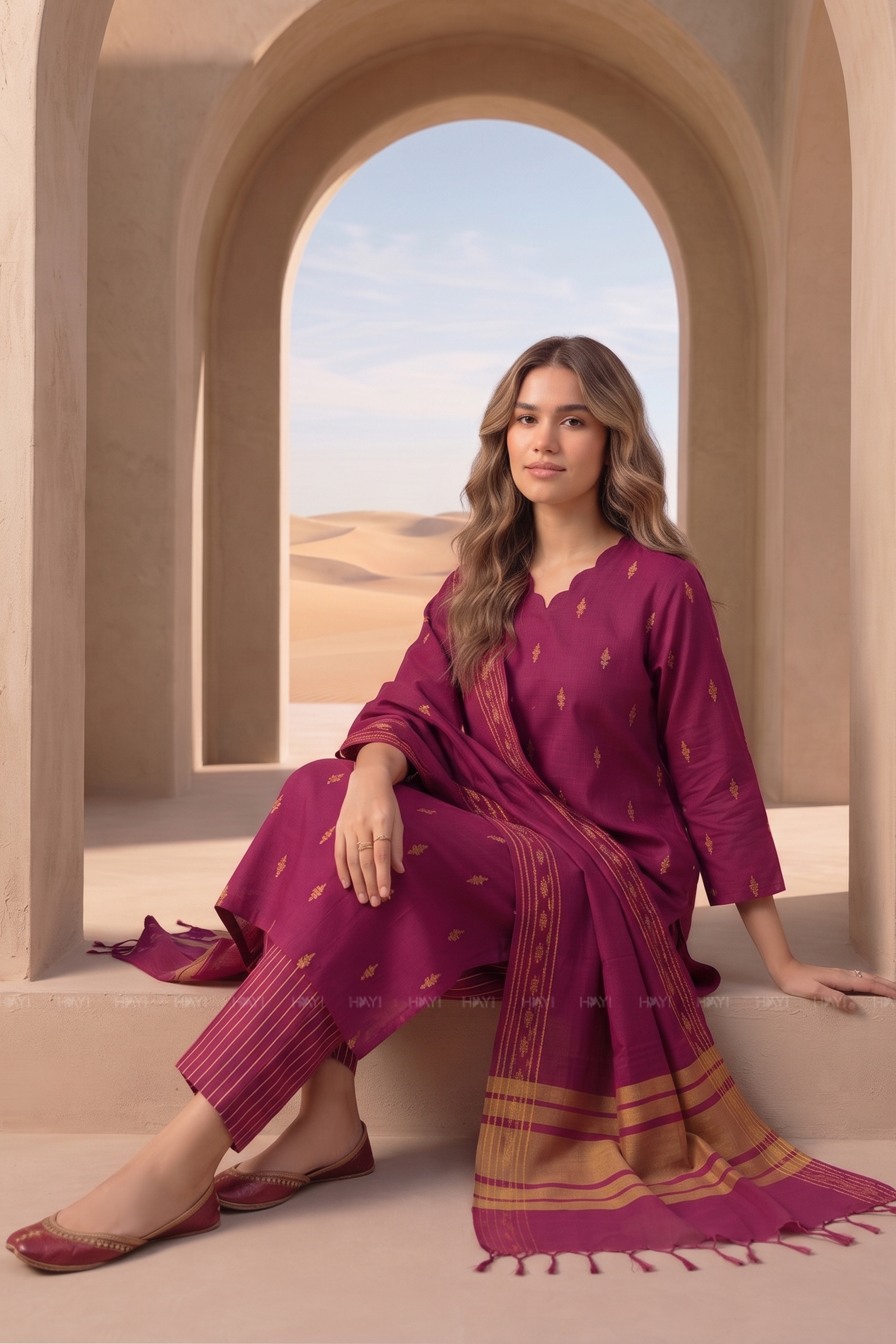 Twillight Royal Printed Ethnic Elegance