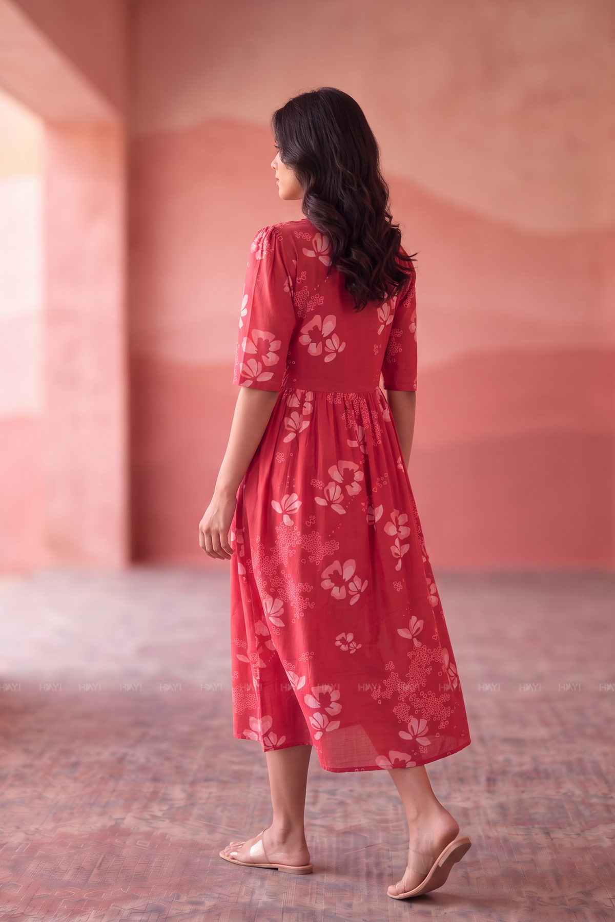 Paisley Muse Pink Printed Maternity Maxi Dress