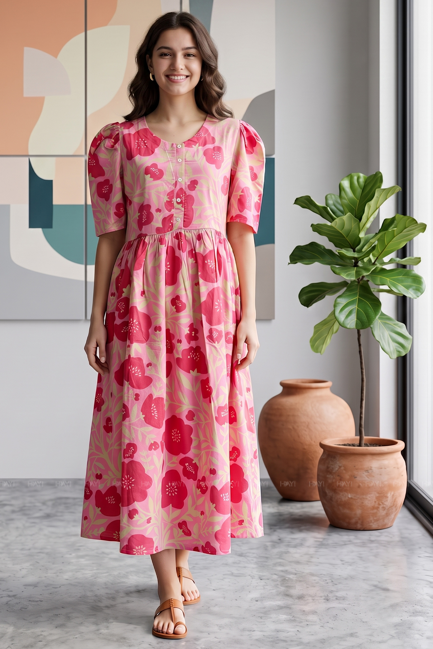 Rustic Bloomelle Floral Charm Maternity and Feeding Outfit