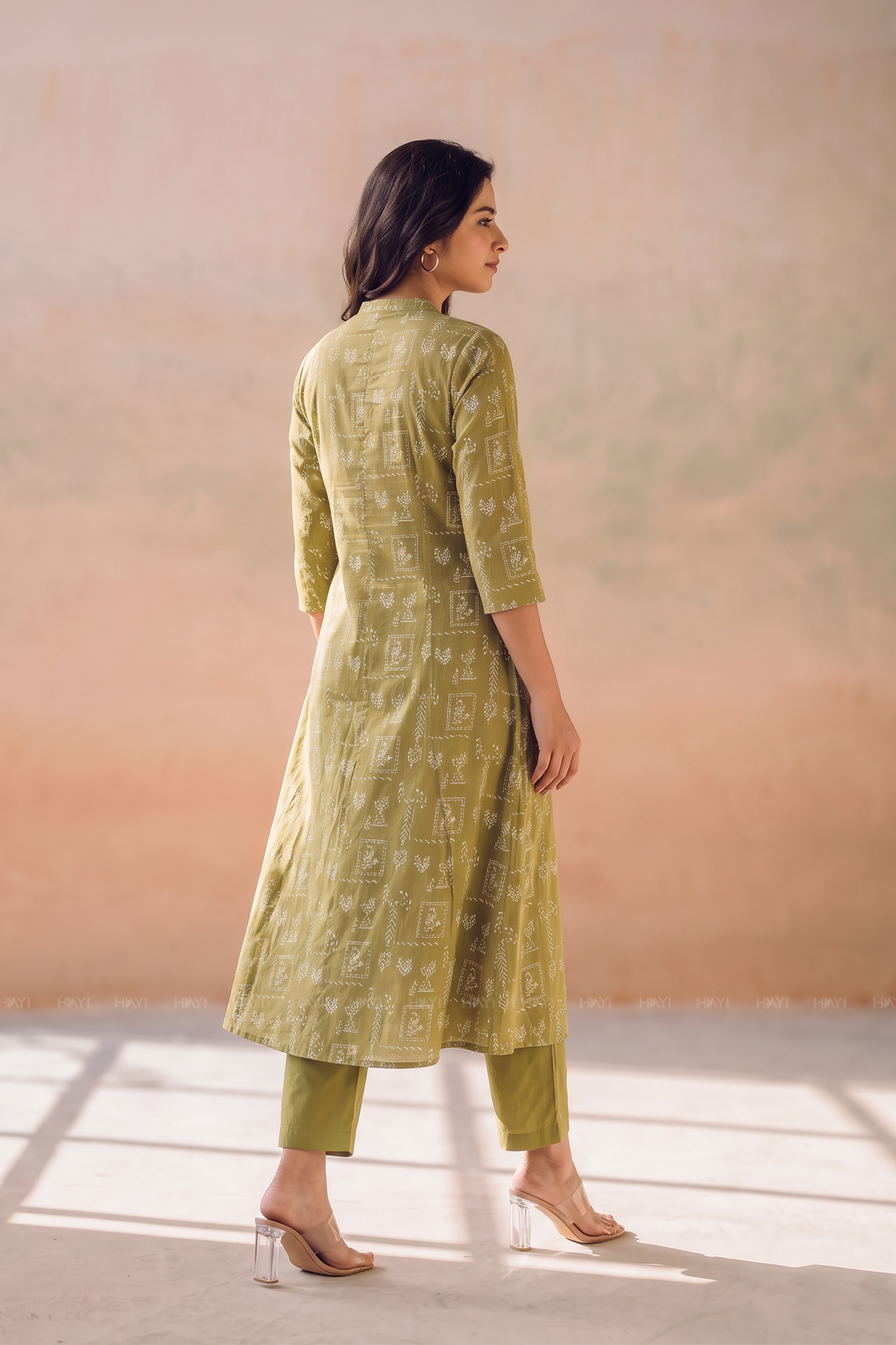 Willow Bloom Green Viscose Printed Co-ords Set