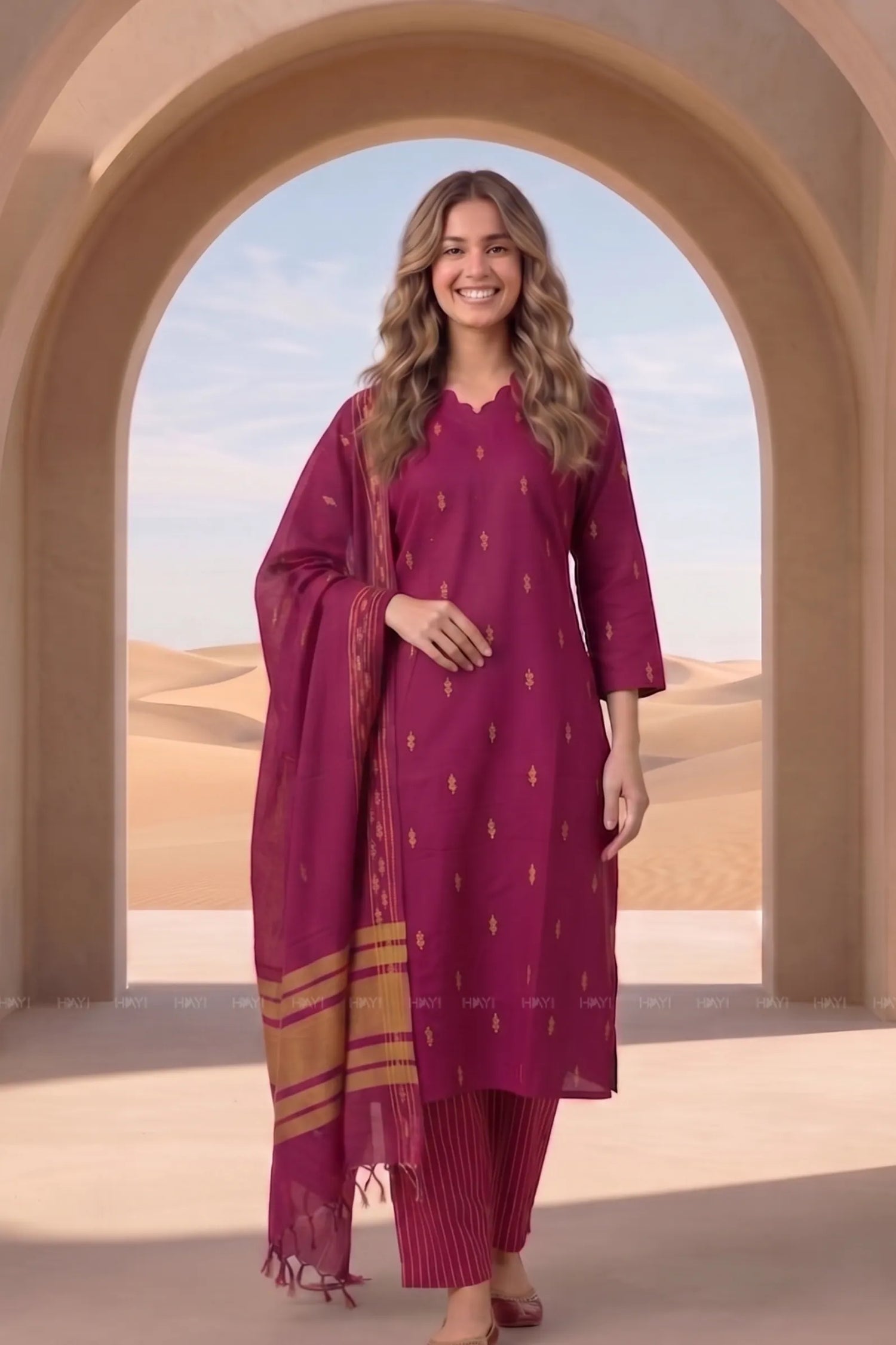 Twillight Royal Printed Ethnic Elegance