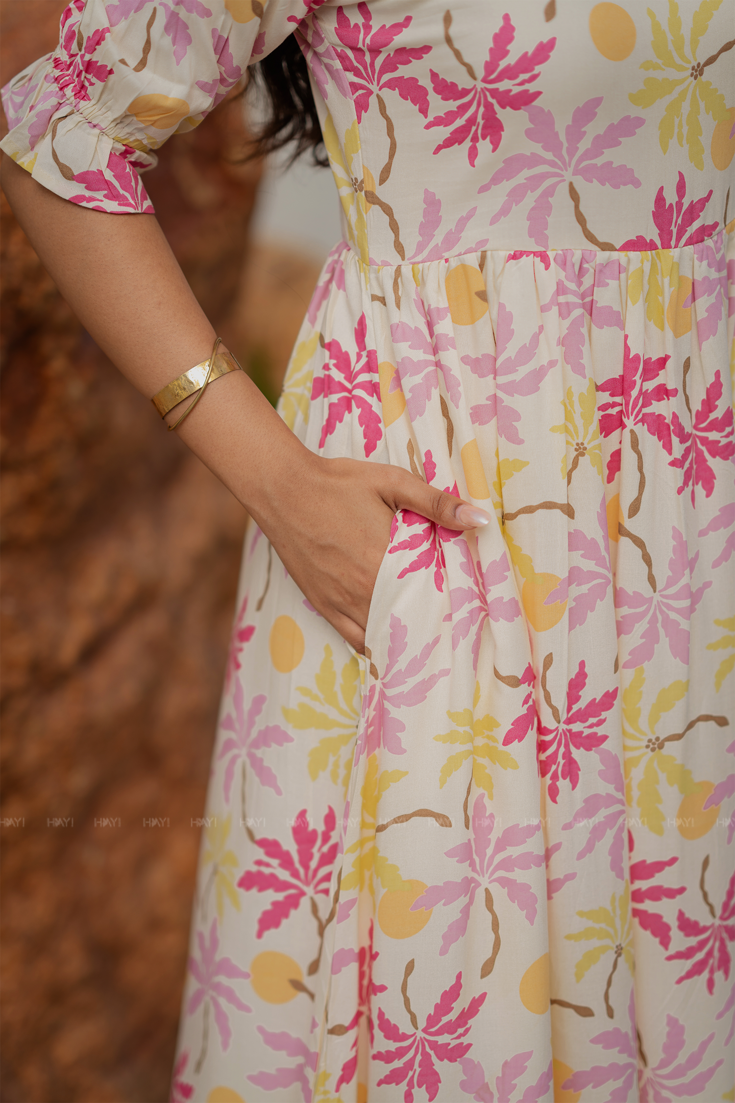 Florisun Lume Printed Umbrella Outfit