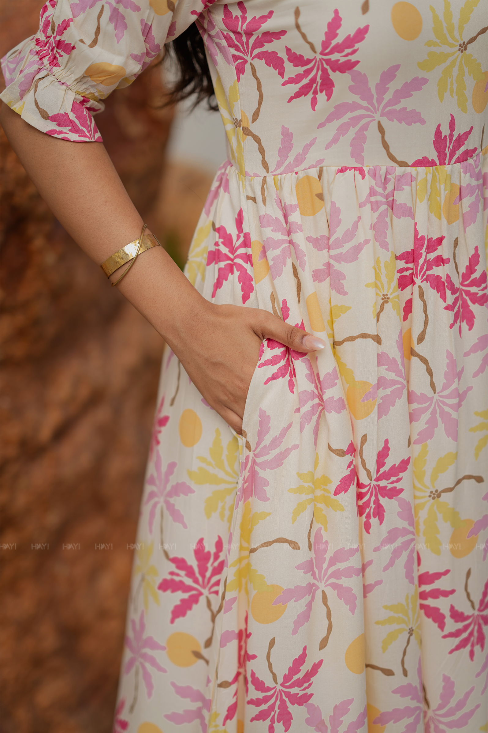 Florisun Lume Printed Umbrella Outfit