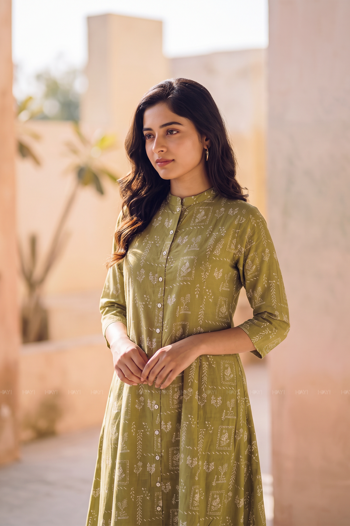 Willow Bloom Green Viscose Printed Co-ords Set