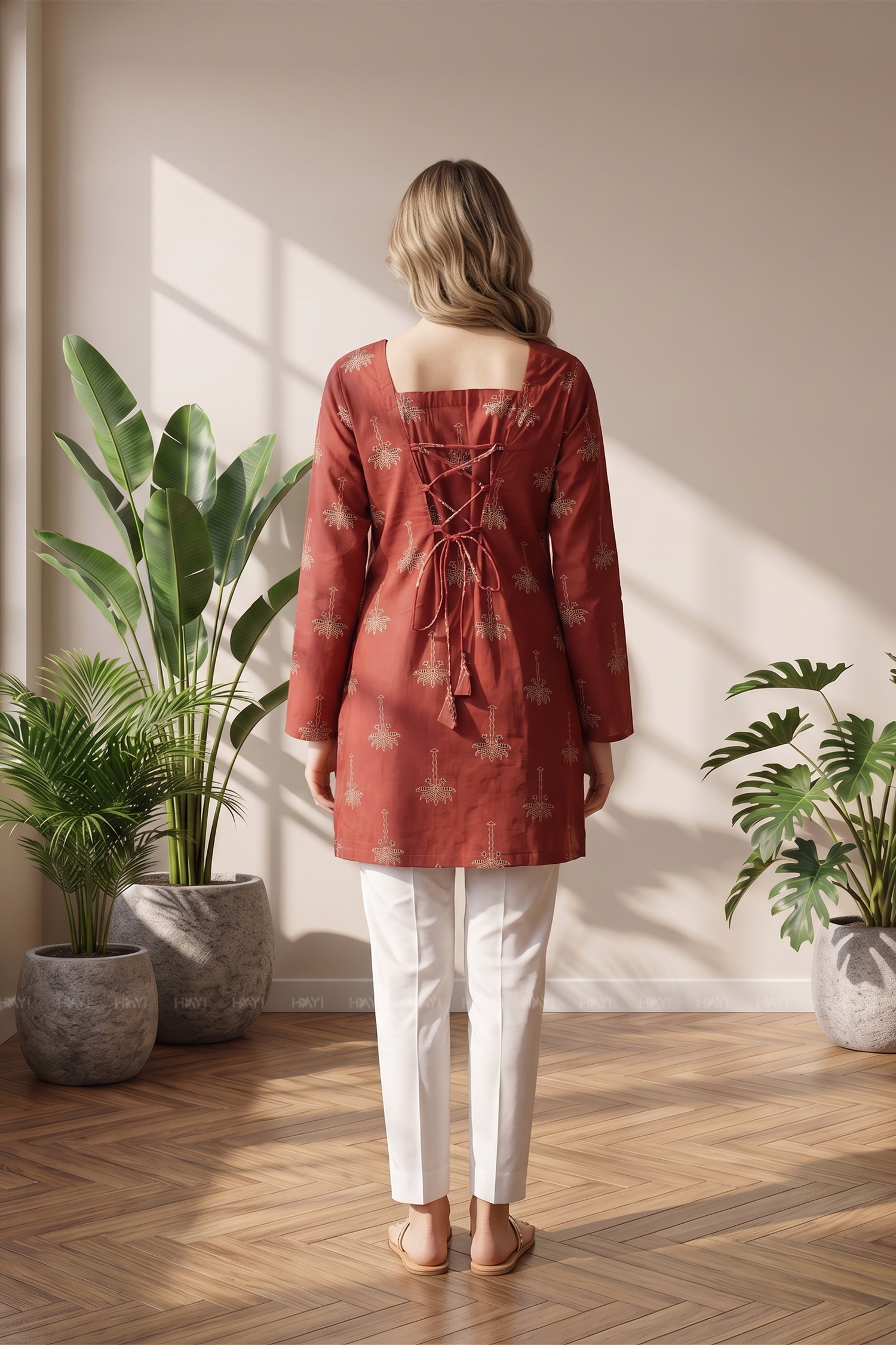 Sindoor Muse Printed Short Kurta
