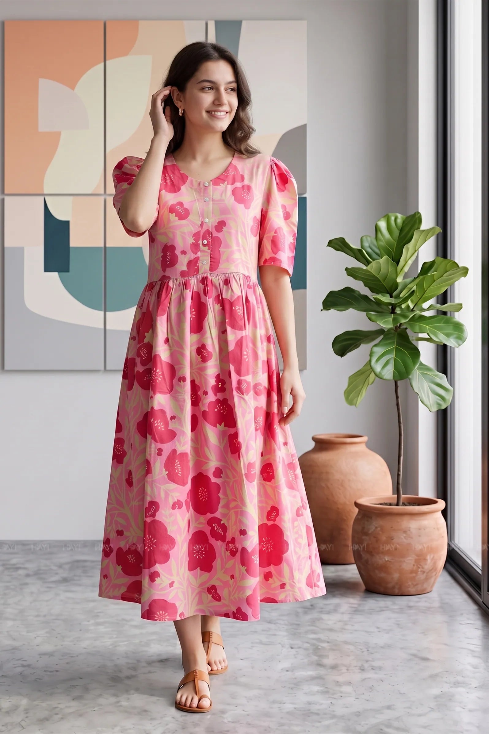 Rustic Bloomelle Floral Charm Maternity and Feeding Outfit
