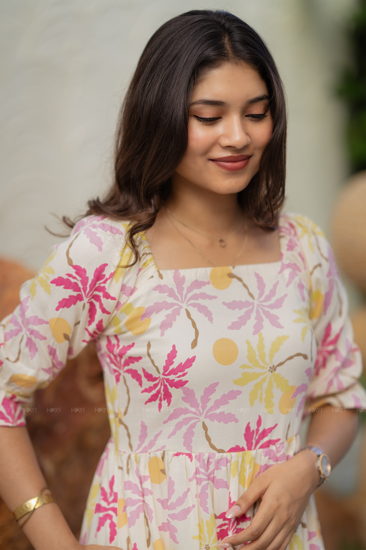 Florisun Lume Printed Umbrella Outfit