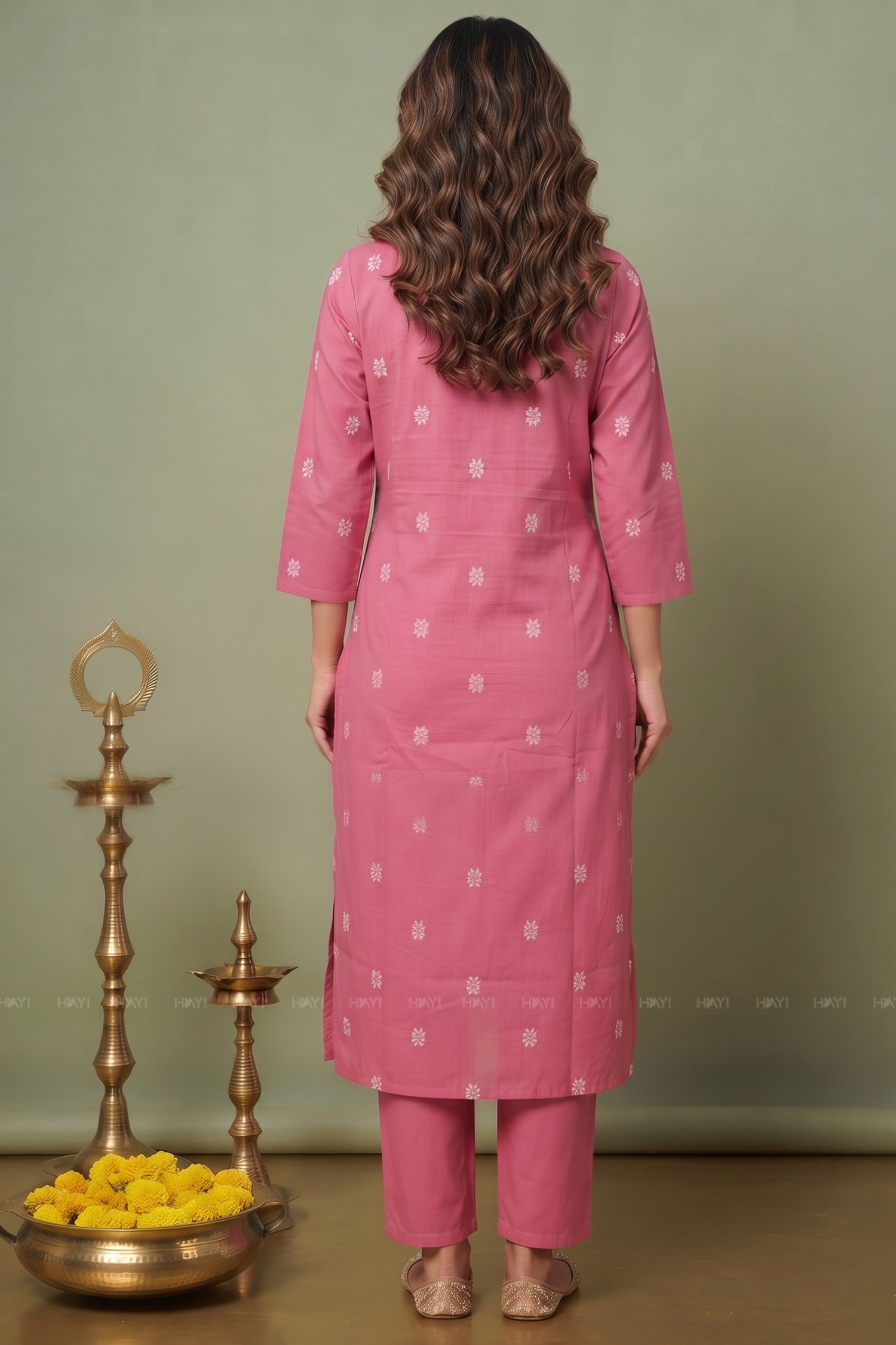 Camellia Charm Printed  Co-ord Set