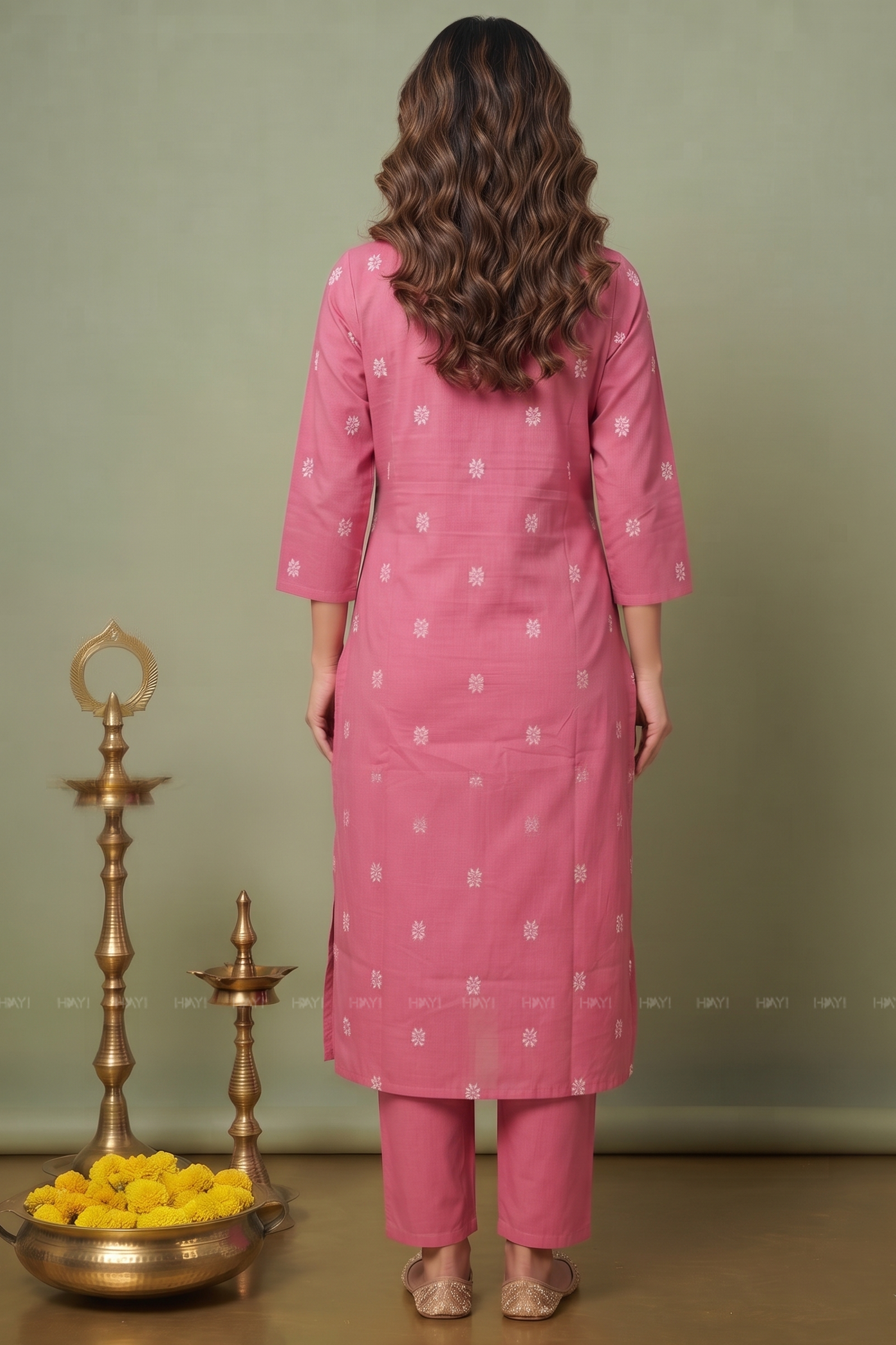 Camellia Charm Printed  Co-ord Set