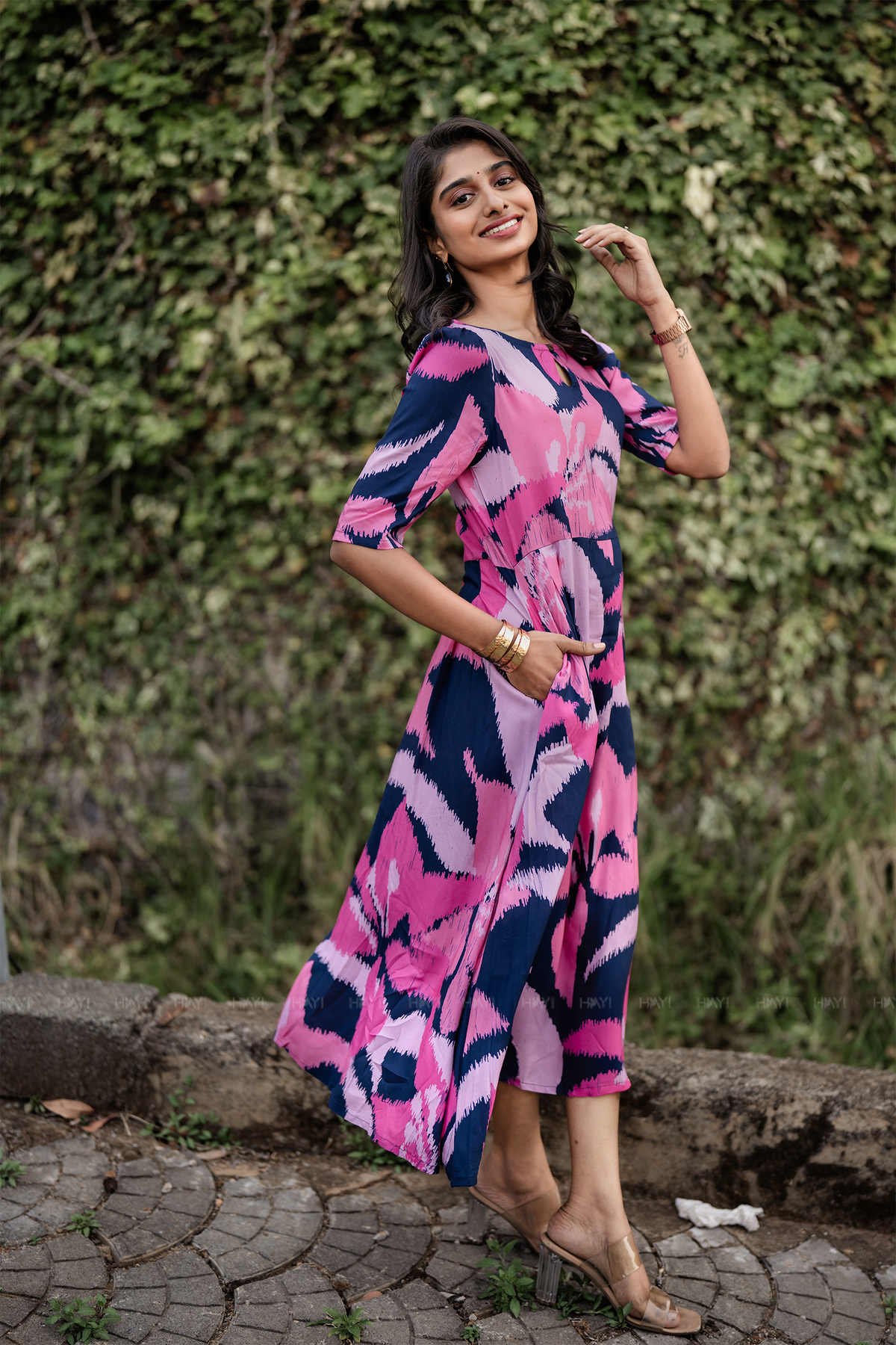 Pink Mirage Floral Printed Dress