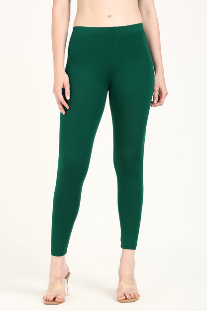 Bottle green ankle